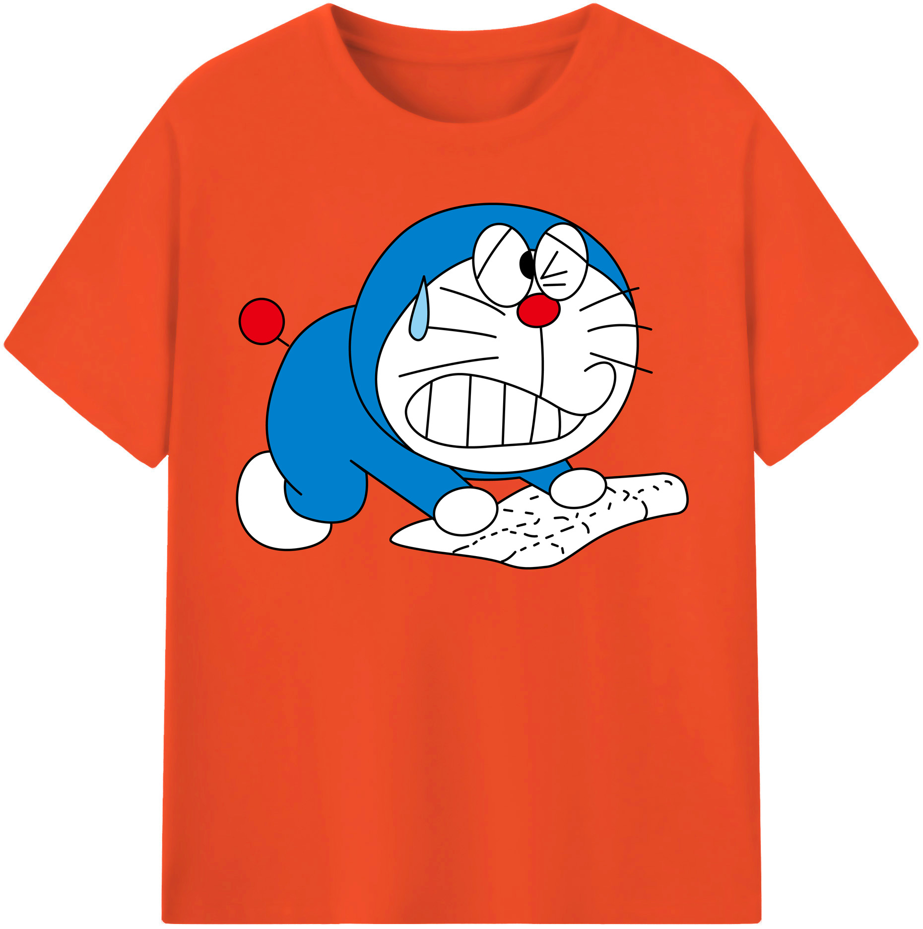 （画像用） ドラえもん Doraemon 綿100％半袖Tシャツ（フロントプリント）
