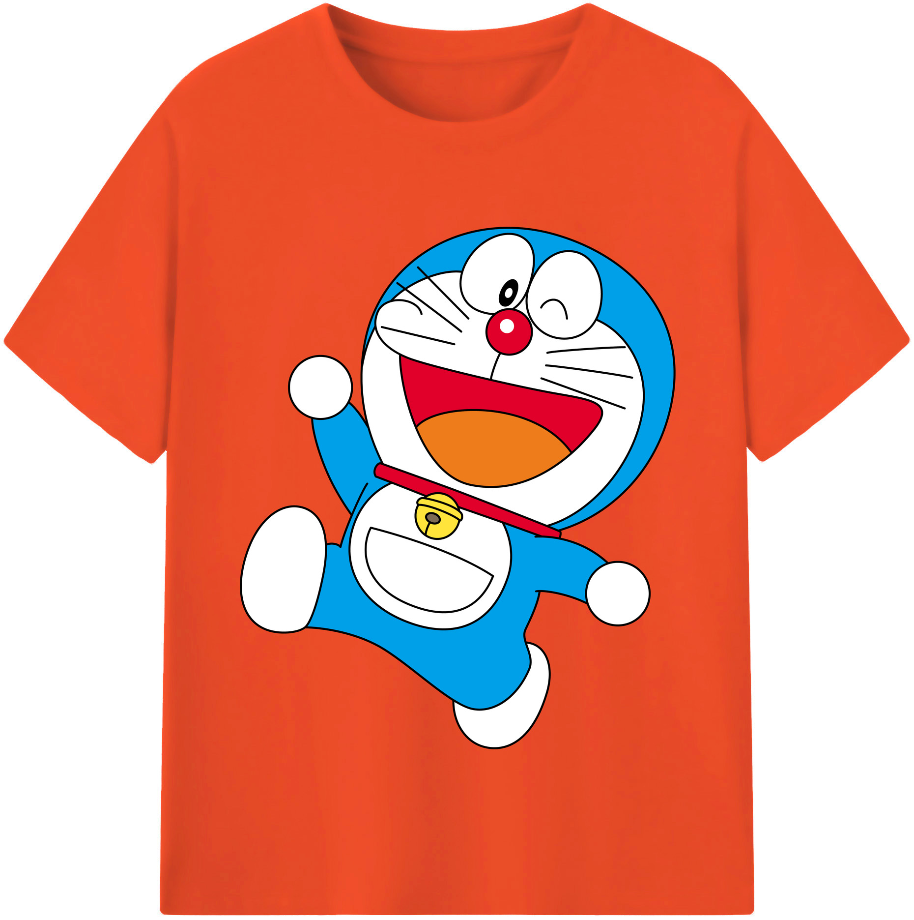 （画像用） ドラえもん Doraemon 綿100％半袖Tシャツ（フロントプリント）