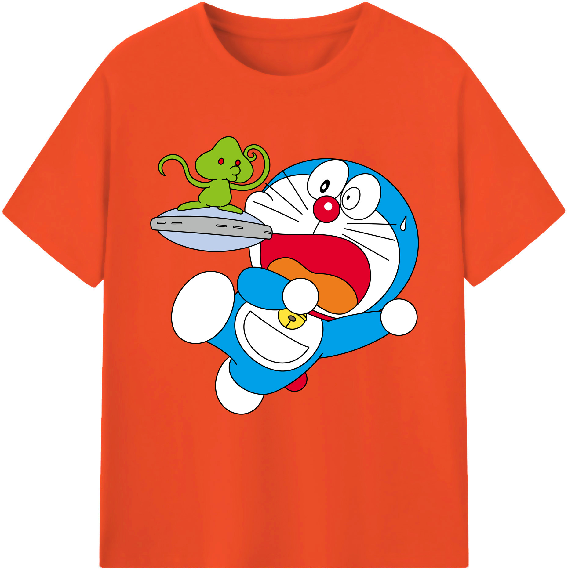 （画像用） ドラえもん Doraemon 綿100％半袖Tシャツ（フロントプリント）