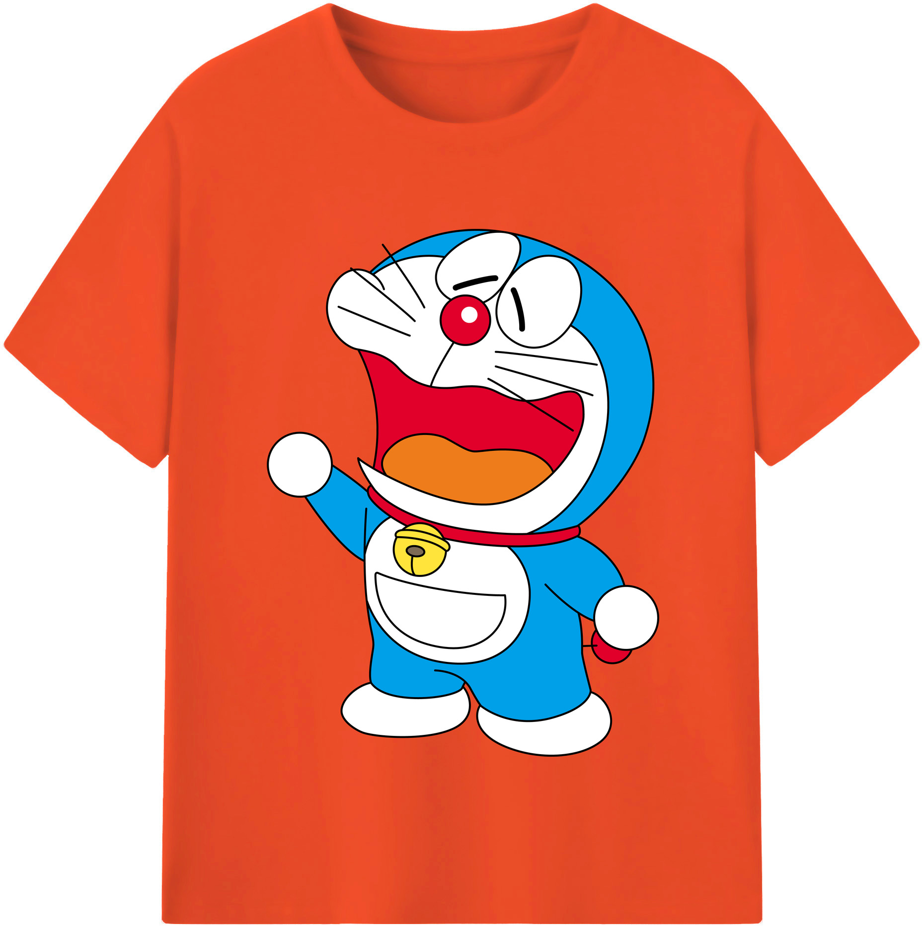 （画像用） ドラえもん Doraemon 綿100％半袖Tシャツ（フロントプリント）