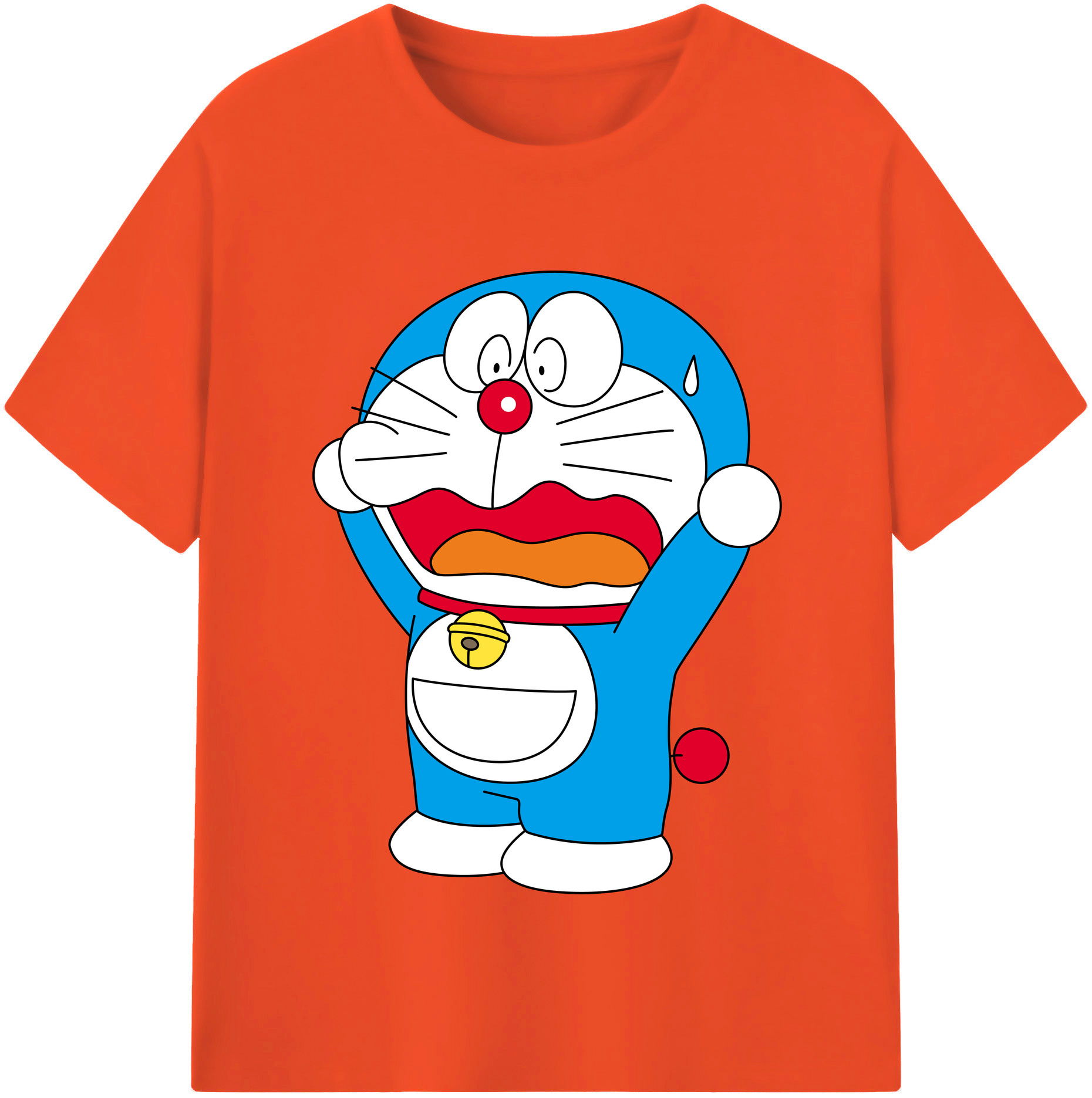 （画像用） ドラえもん Doraemon 綿100％半袖Tシャツ（フロントプリント）