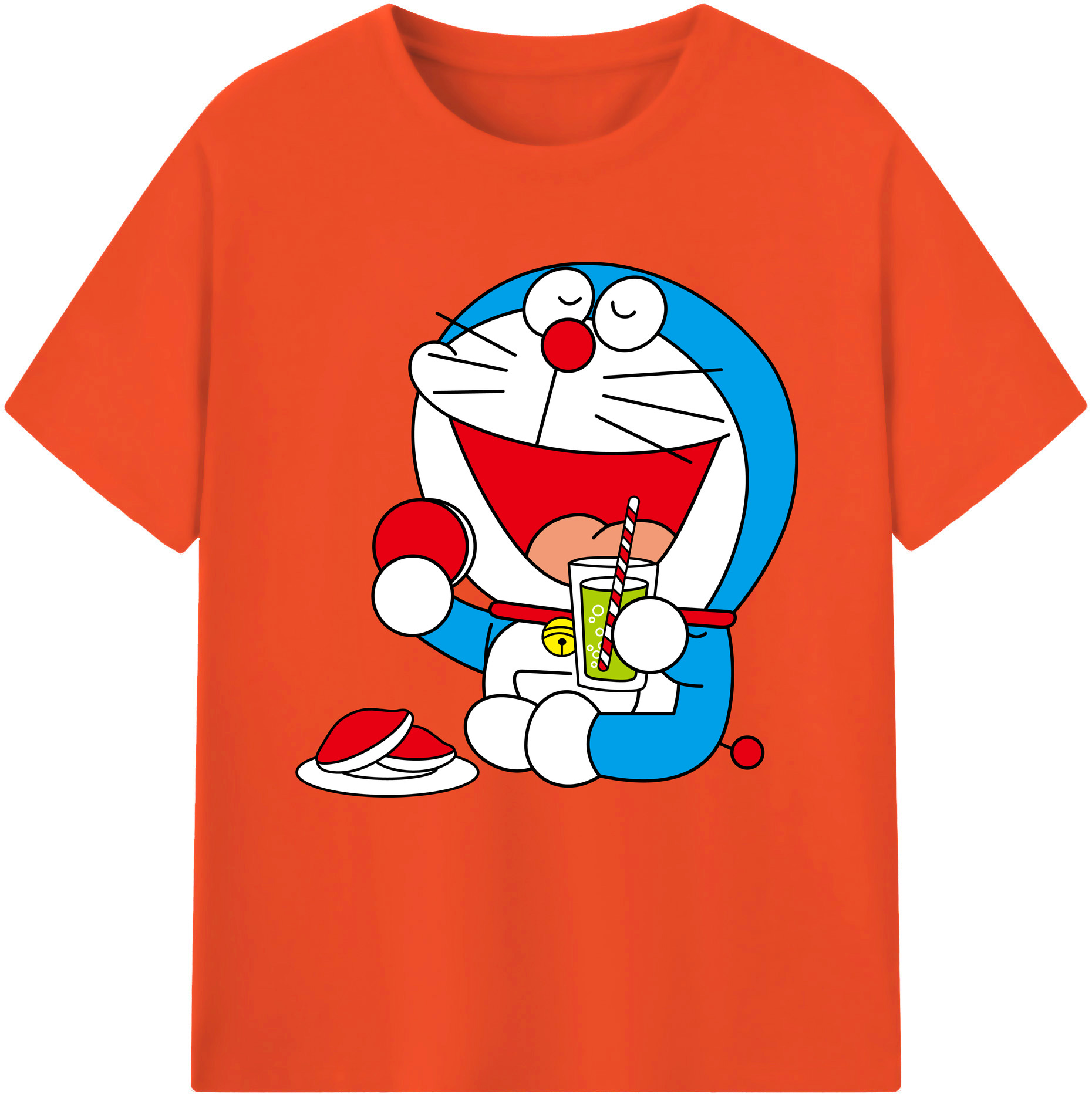 （画像用） ドラえもん Doraemon 綿100％半袖Tシャツ（フロントプリント）