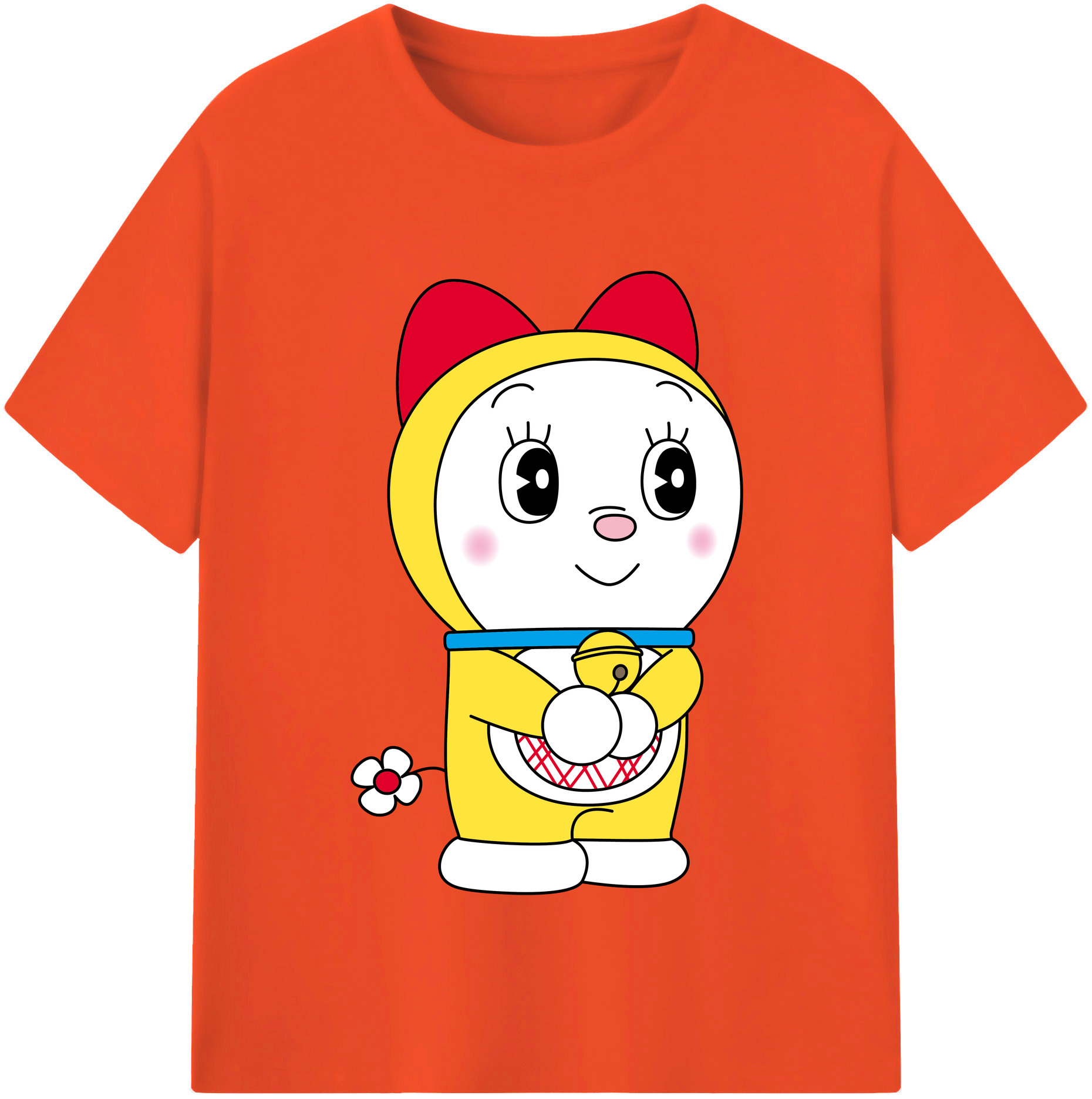 （画像用） ドラえもん ドラミ Doraemon Dorami 綿100％半袖Tシャツ（フロントプリント）