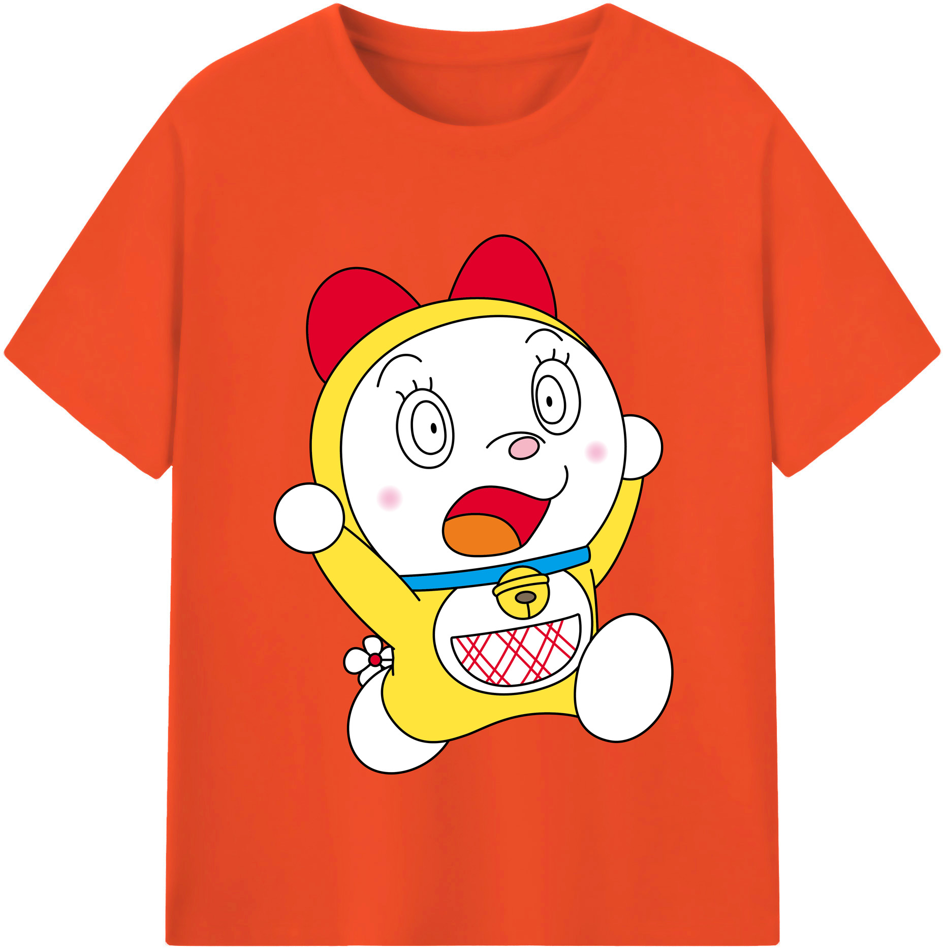 （画像用） ドラえもん ドラミ Doraemon Dorami 綿100％半袖Tシャツ（フロントプリント）