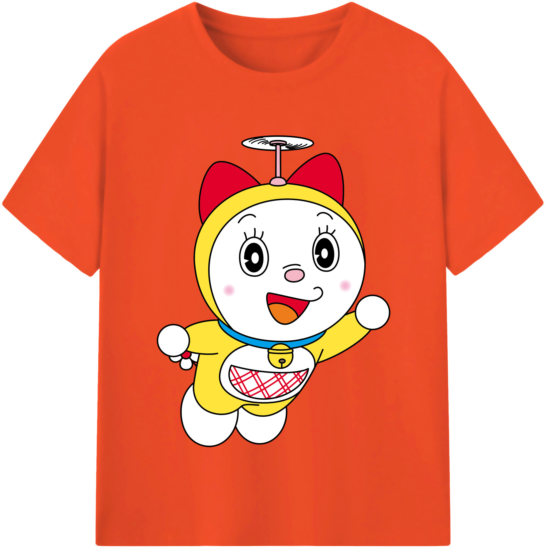 （画像用） ドラえもん ドラミ Doraemon Dorami 綿100％半袖Tシャツ（フロントプリント）