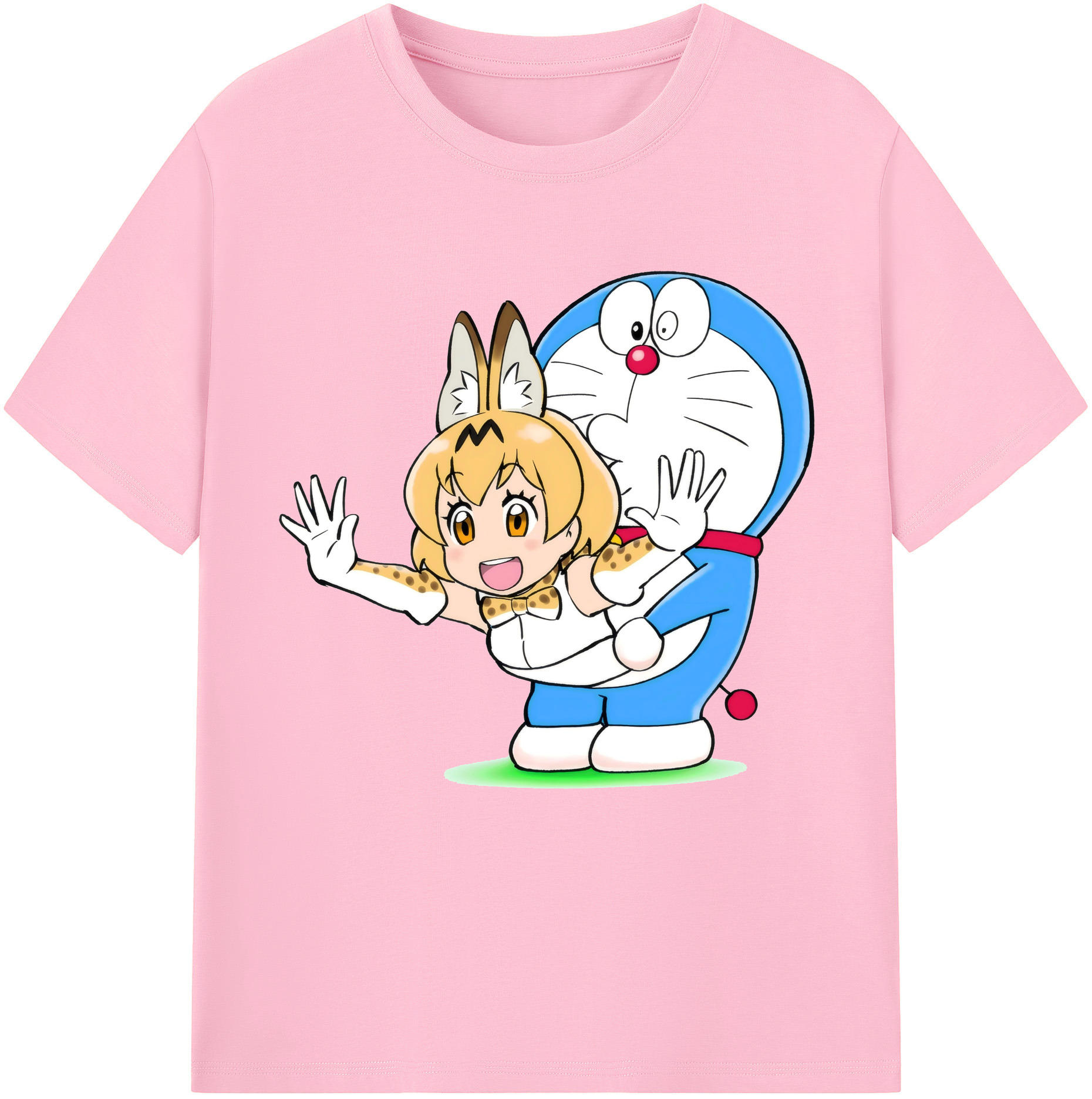 （画像用） ドラえもん Doraemon 綿100％半袖Tシャツ（フロントプリント）