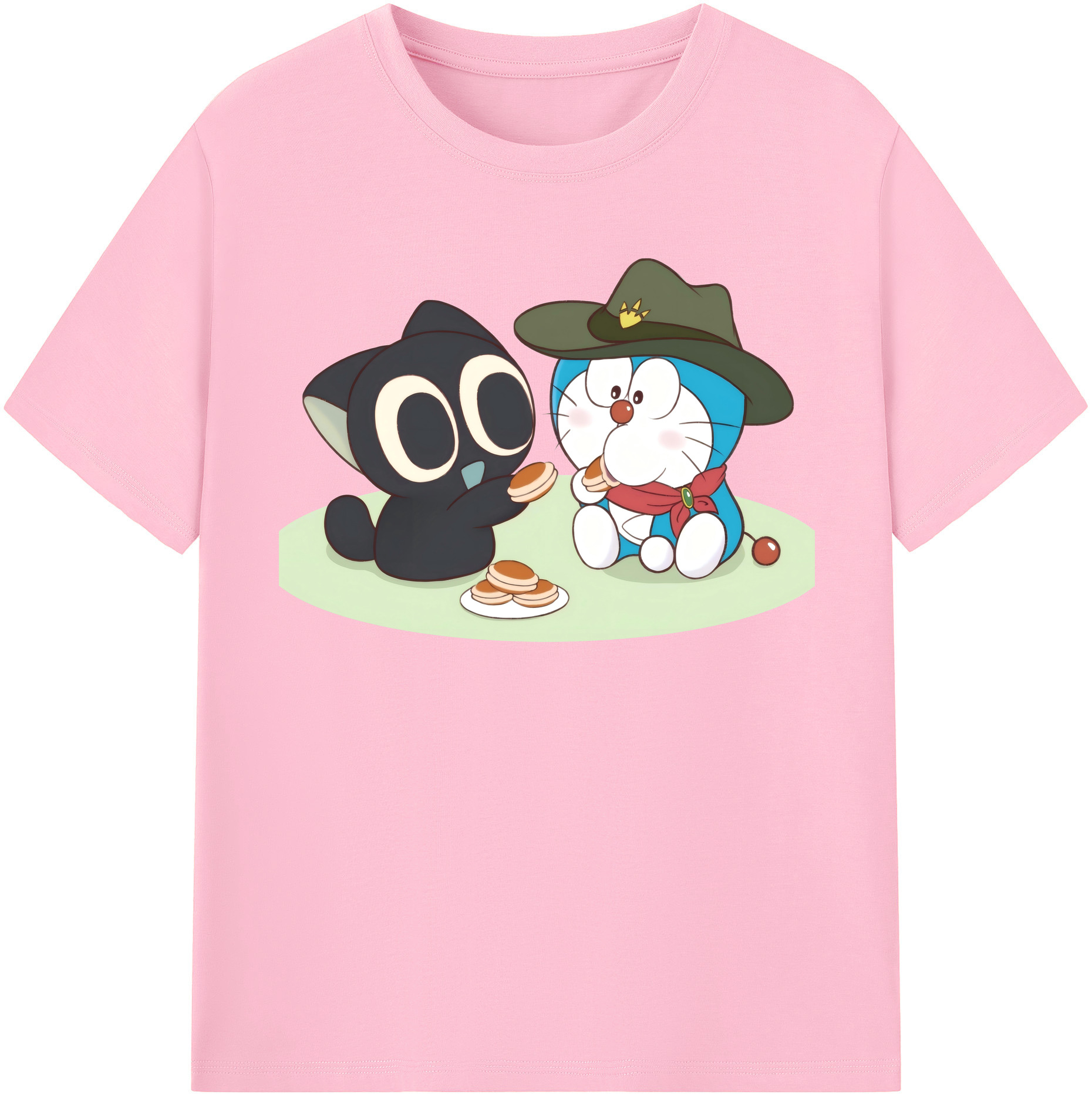 （画像用） ドラえもん Doraemon 綿100％半袖Tシャツ（フロントプリント）