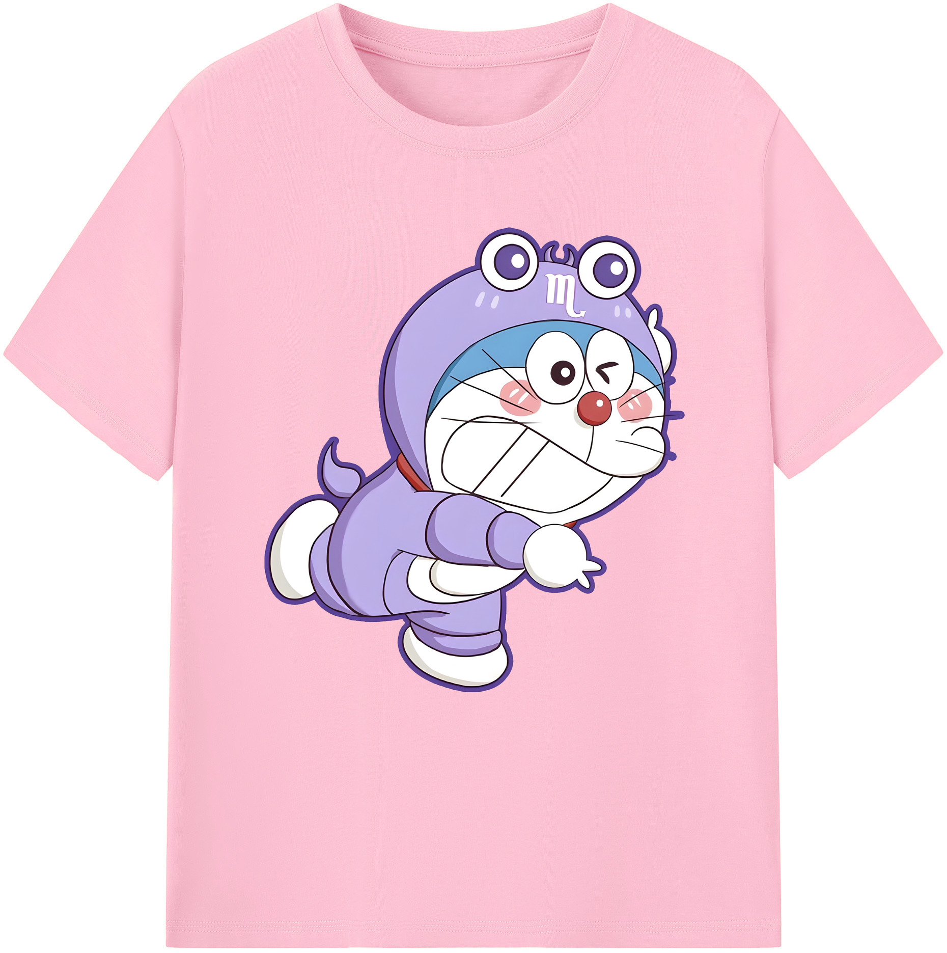 （画像用） ドラえもん Doraemon 綿100％半袖Tシャツ（フロントプリント）