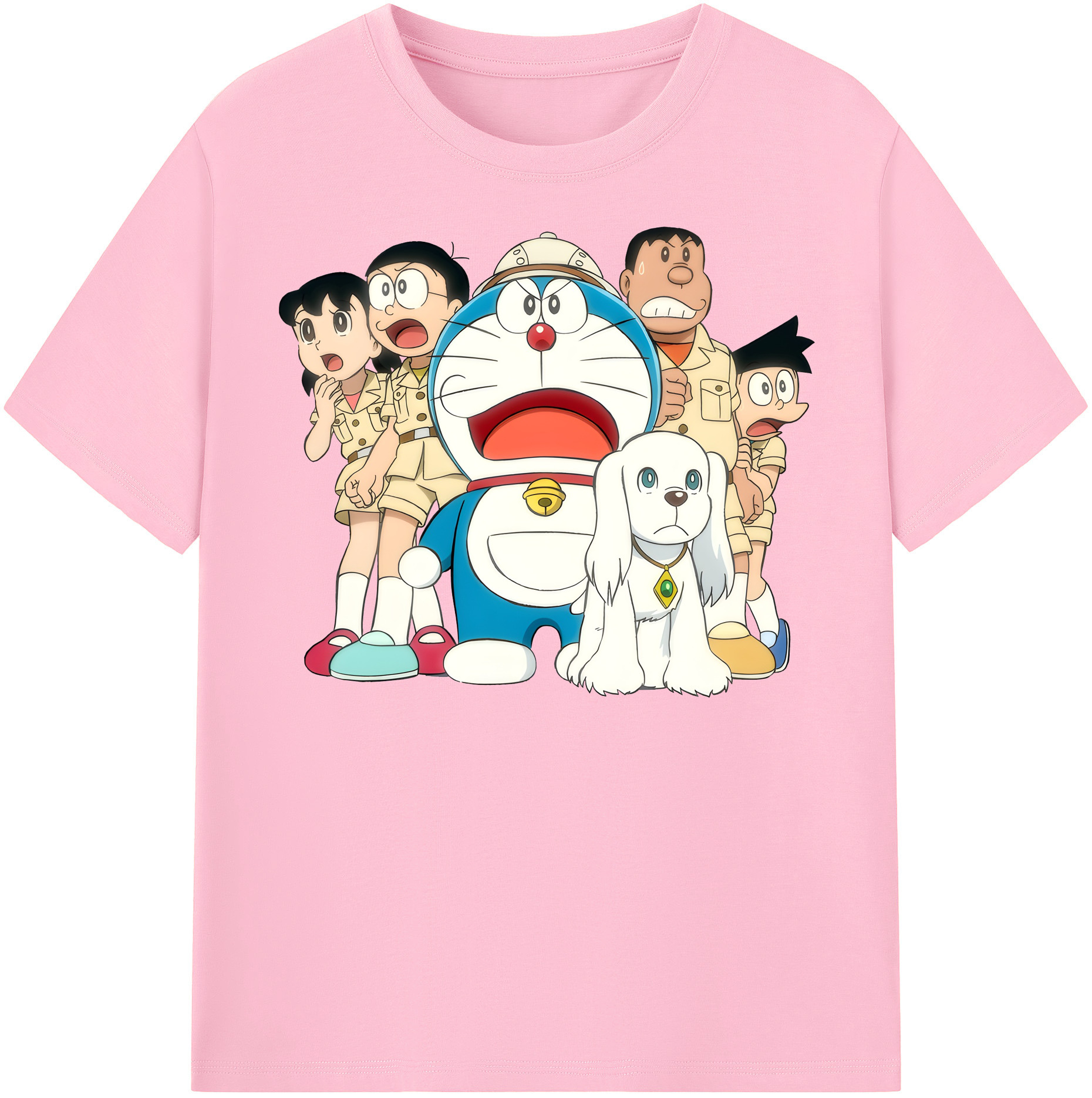 （画像用） ドラえもん Doraemon 綿100％半袖Tシャツ（フロントプリント）