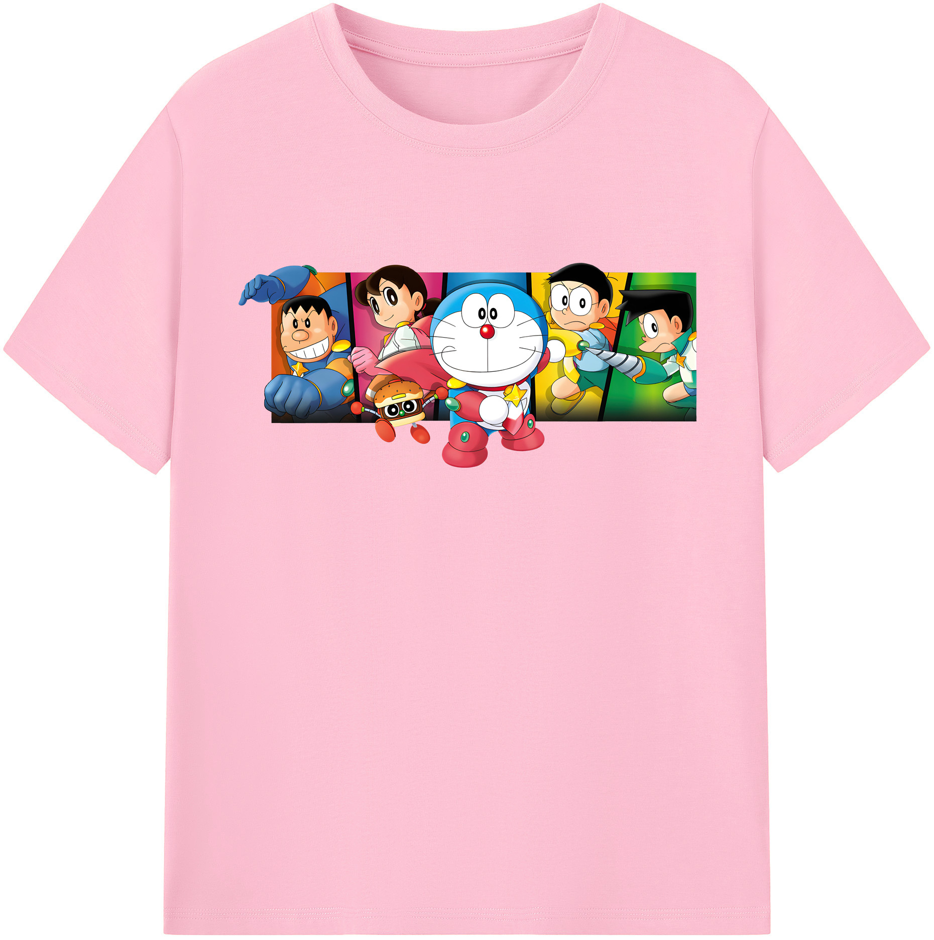 （画像用） ドラえもん Doraemon 綿100％半袖Tシャツ（フロントプリント）