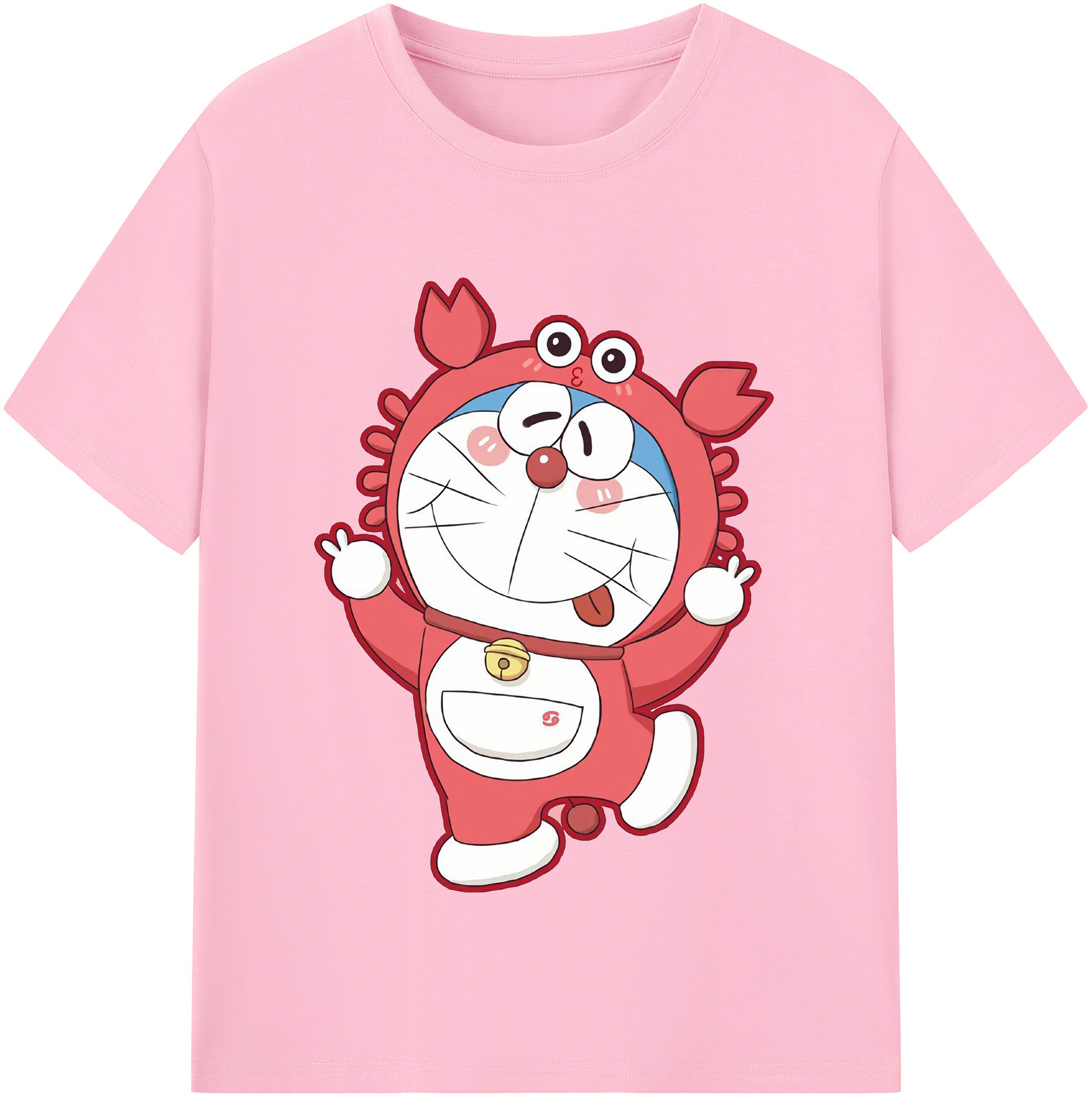 （画像用） ドラえもん Doraemon 綿100％半袖Tシャツ（フロントプリント）