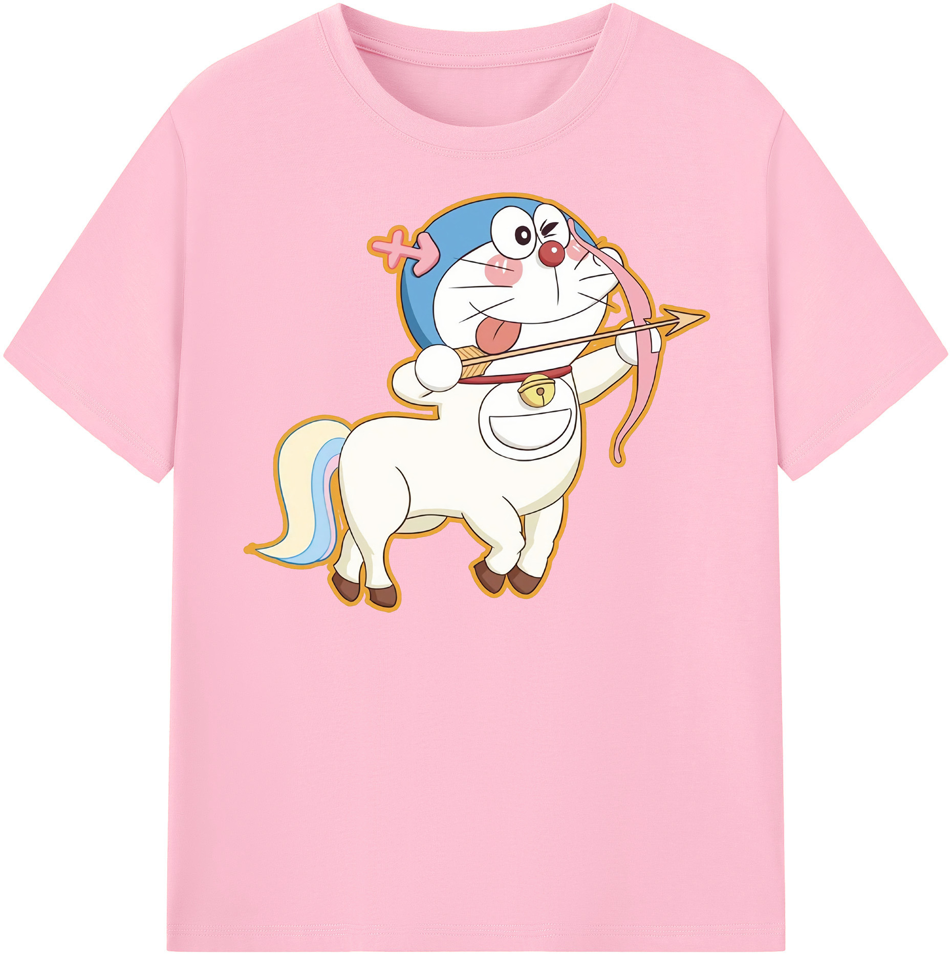 （画像用） ドラえもん Doraemon 綿100％半袖Tシャツ（フロントプリント）