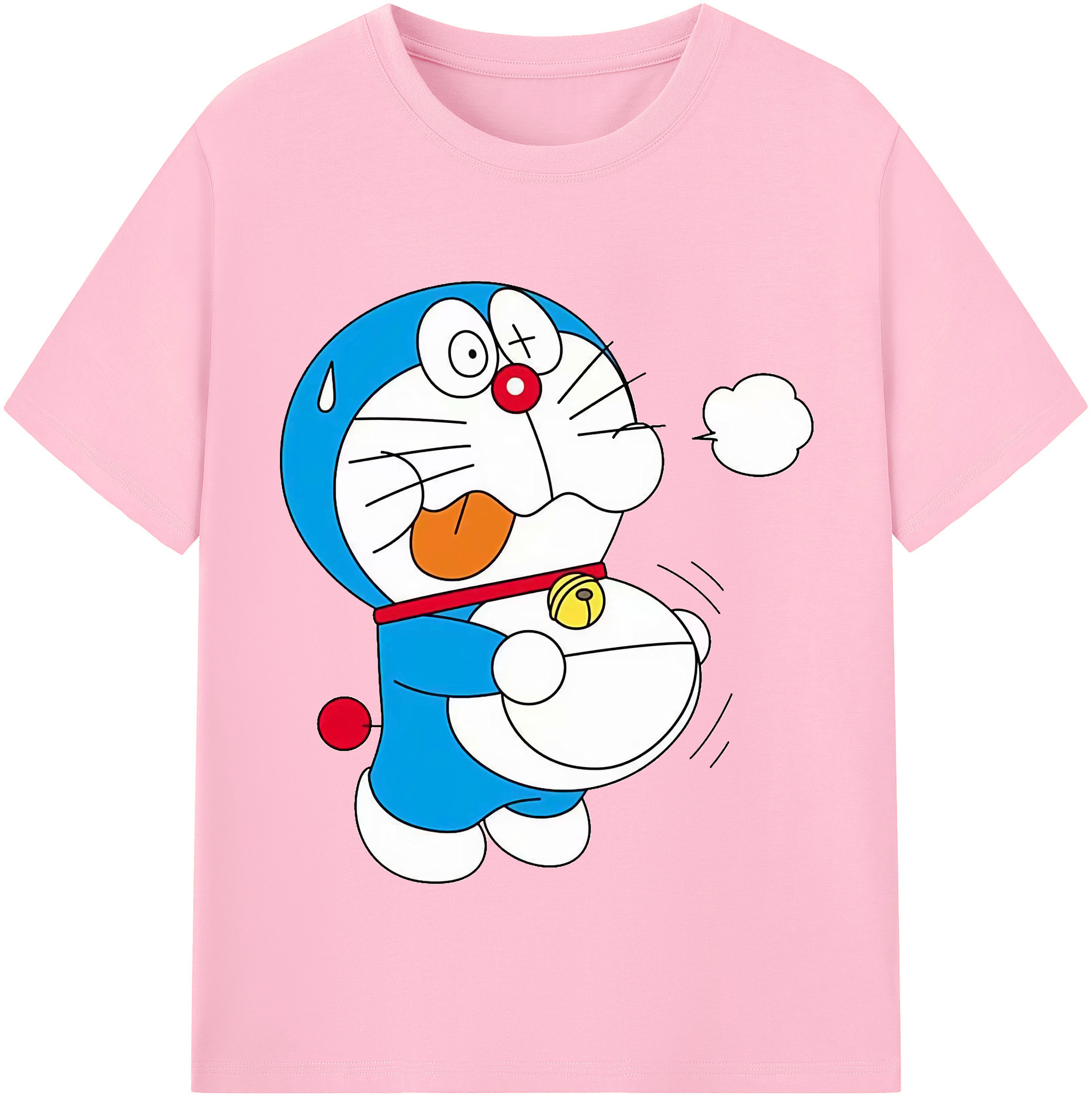 （画像用） ドラえもん Doraemon 綿100％半袖Tシャツ（フロントプリント）