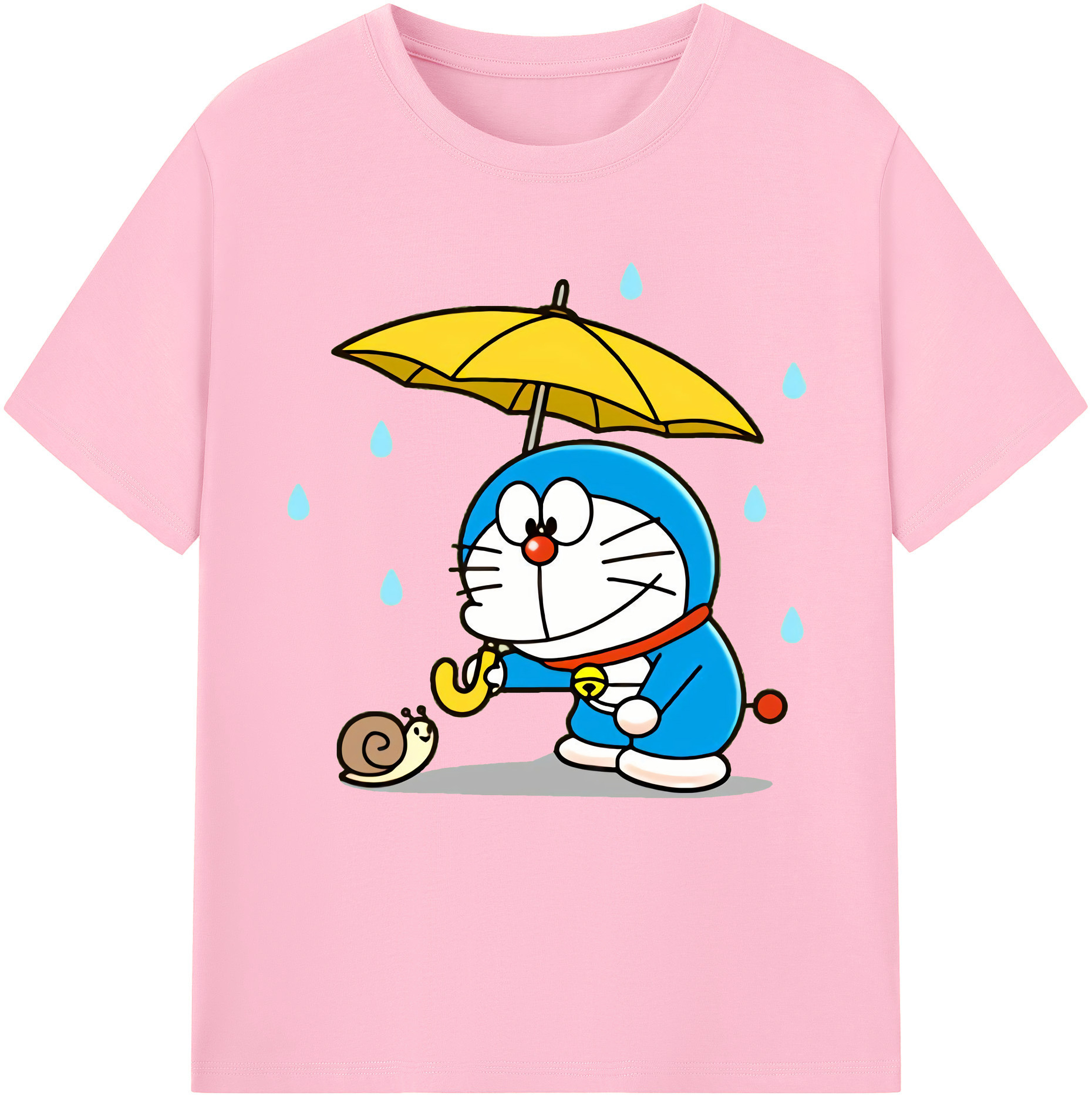 （画像用） ドラえもん Doraemon 綿100％半袖Tシャツ（フロントプリント）