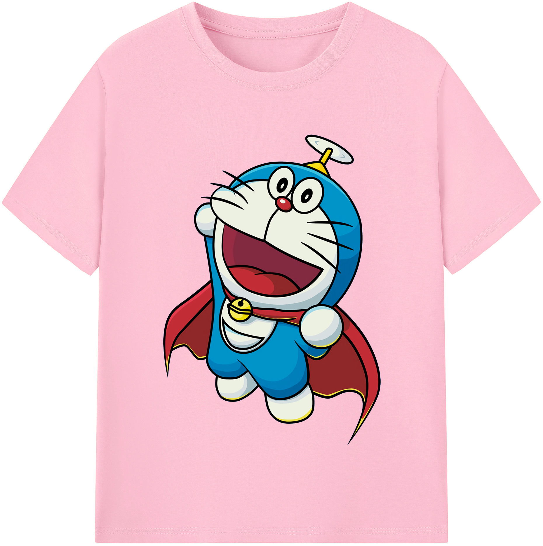 （画像用） ドラえもん Doraemon 綿100％半袖Tシャツ（フロントプリント）