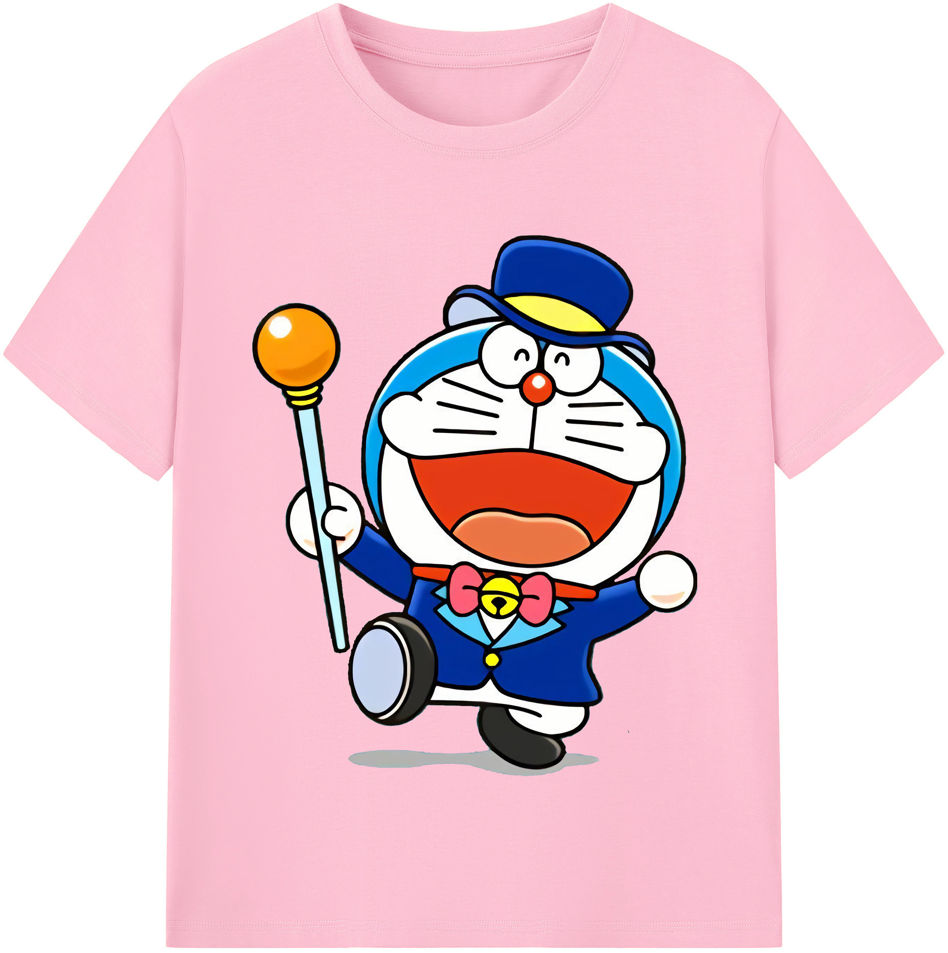 （画像用） ドラえもん Doraemon 綿100％半袖Tシャツ（フロントプリント）