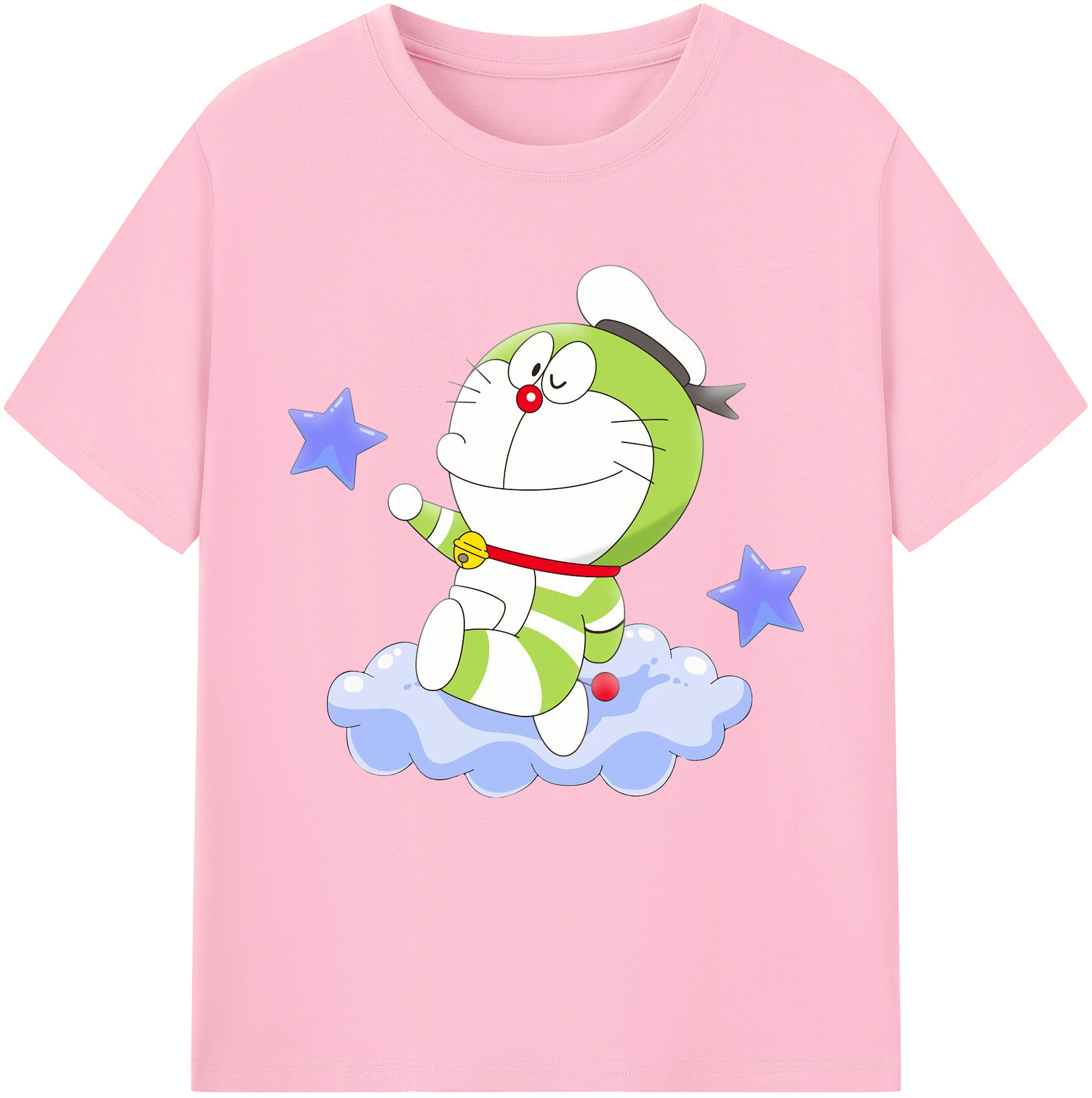（画像用） ドラえもん Doraemon 綿100％半袖Tシャツ（フロントプリント）