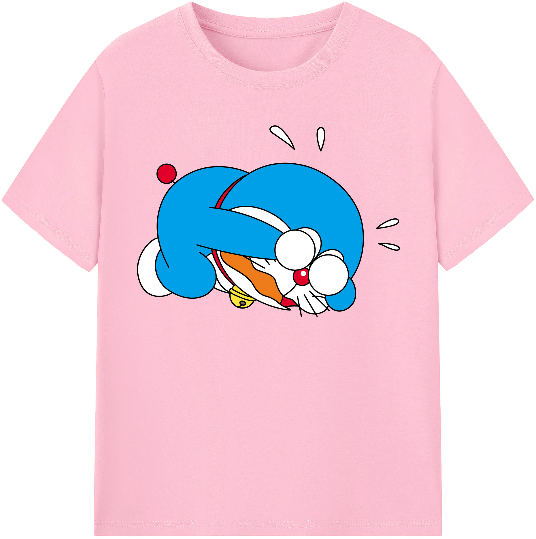 （画像用） ドラえもん Doraemon 綿100％半袖Tシャツ（フロントプリント）