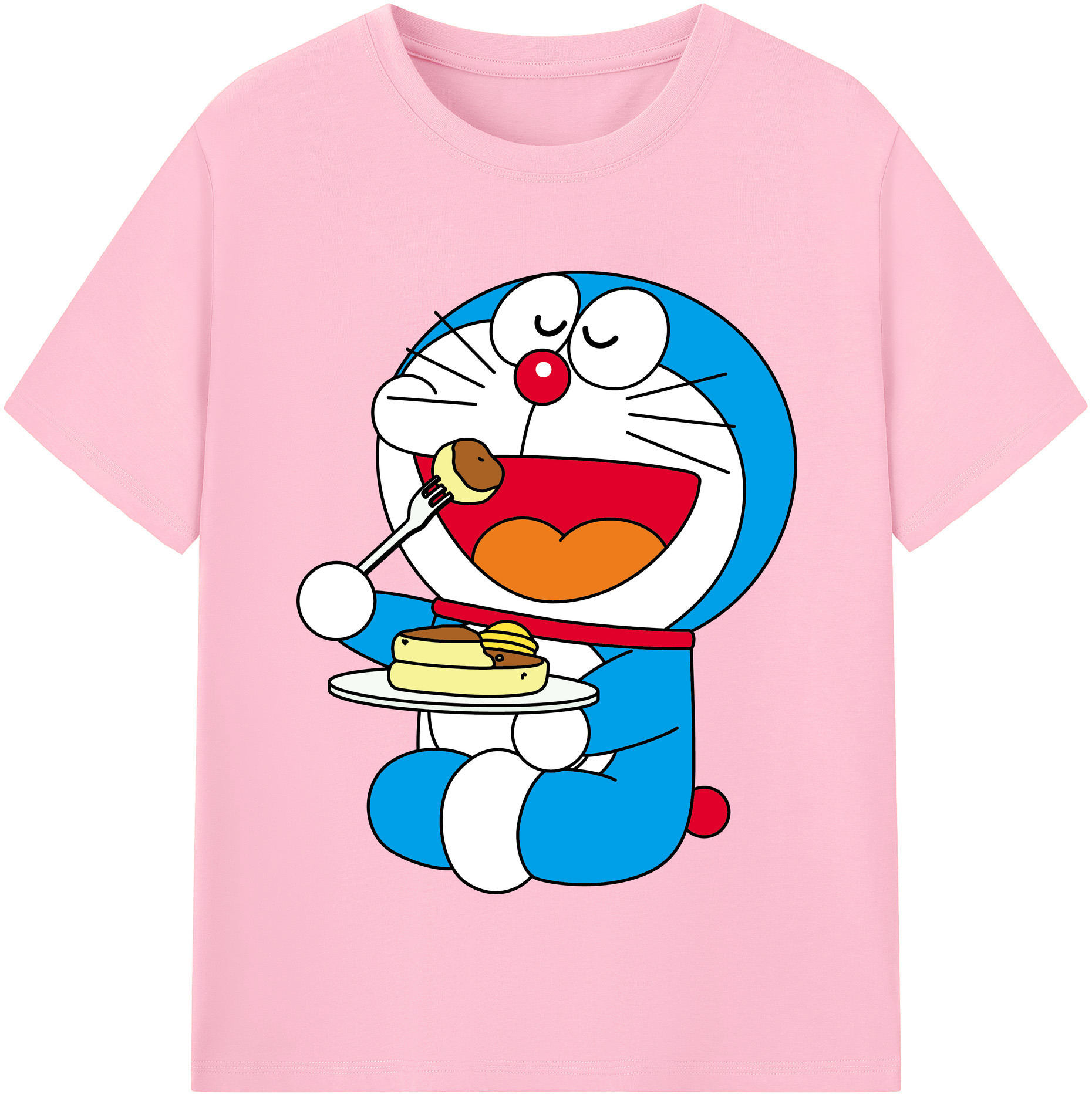 （画像用） ドラえもん Doraemon 綿100％半袖Tシャツ（フロントプリント）