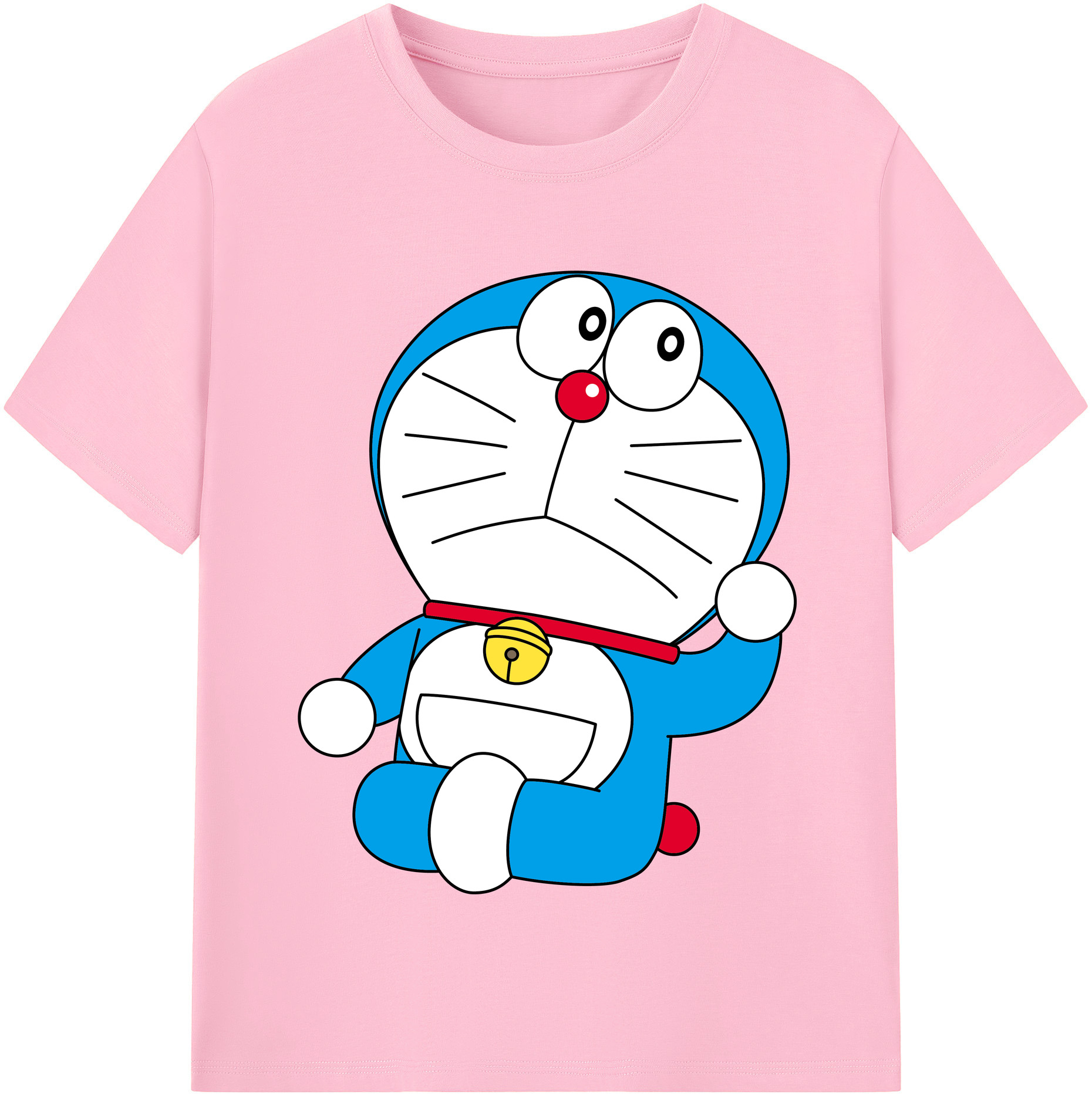 （画像用） ドラえもん Doraemon 綿100％半袖Tシャツ（フロントプリント）