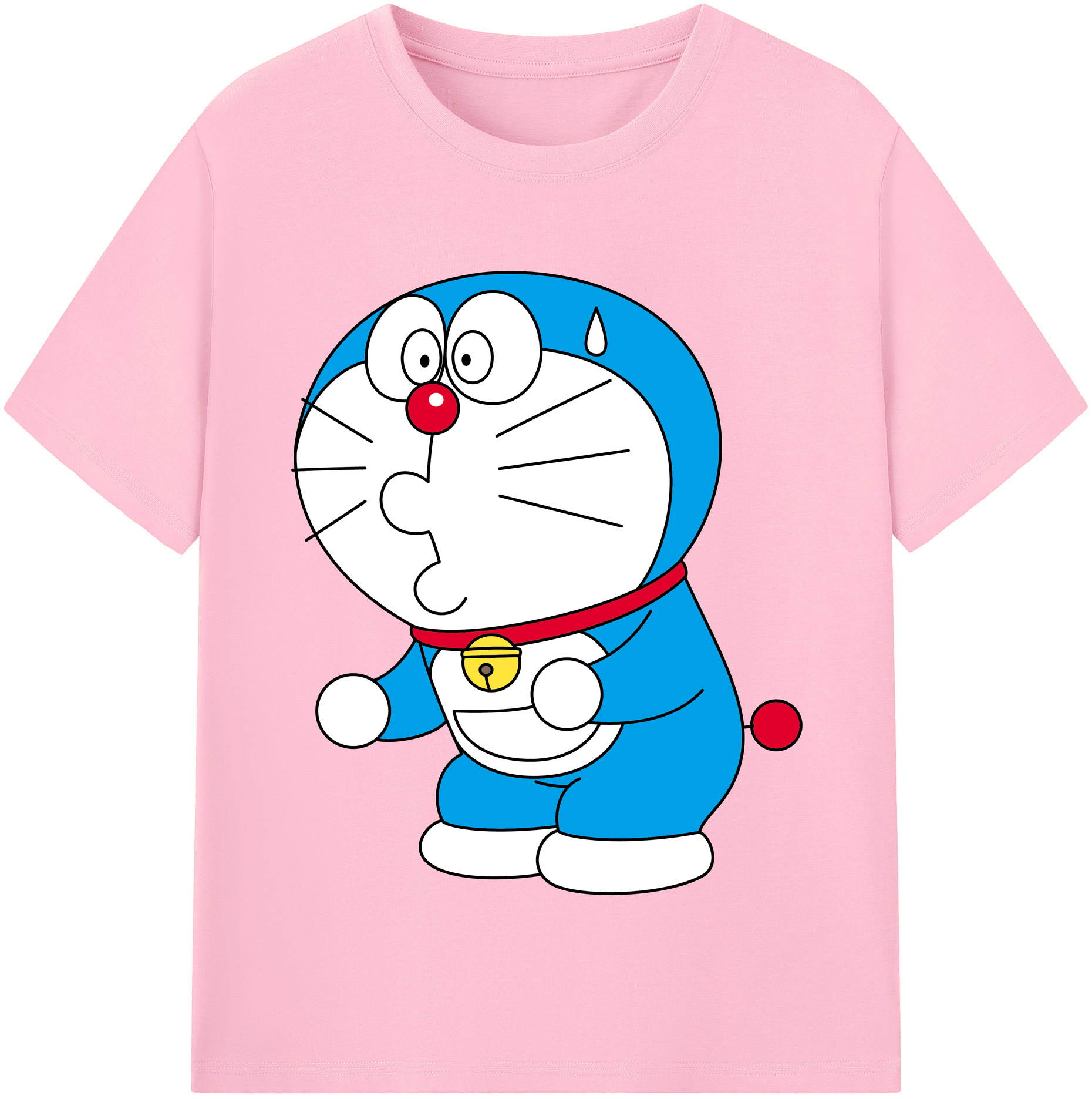 （画像用） ドラえもん Doraemon 綿100％半袖Tシャツ（フロントプリント）