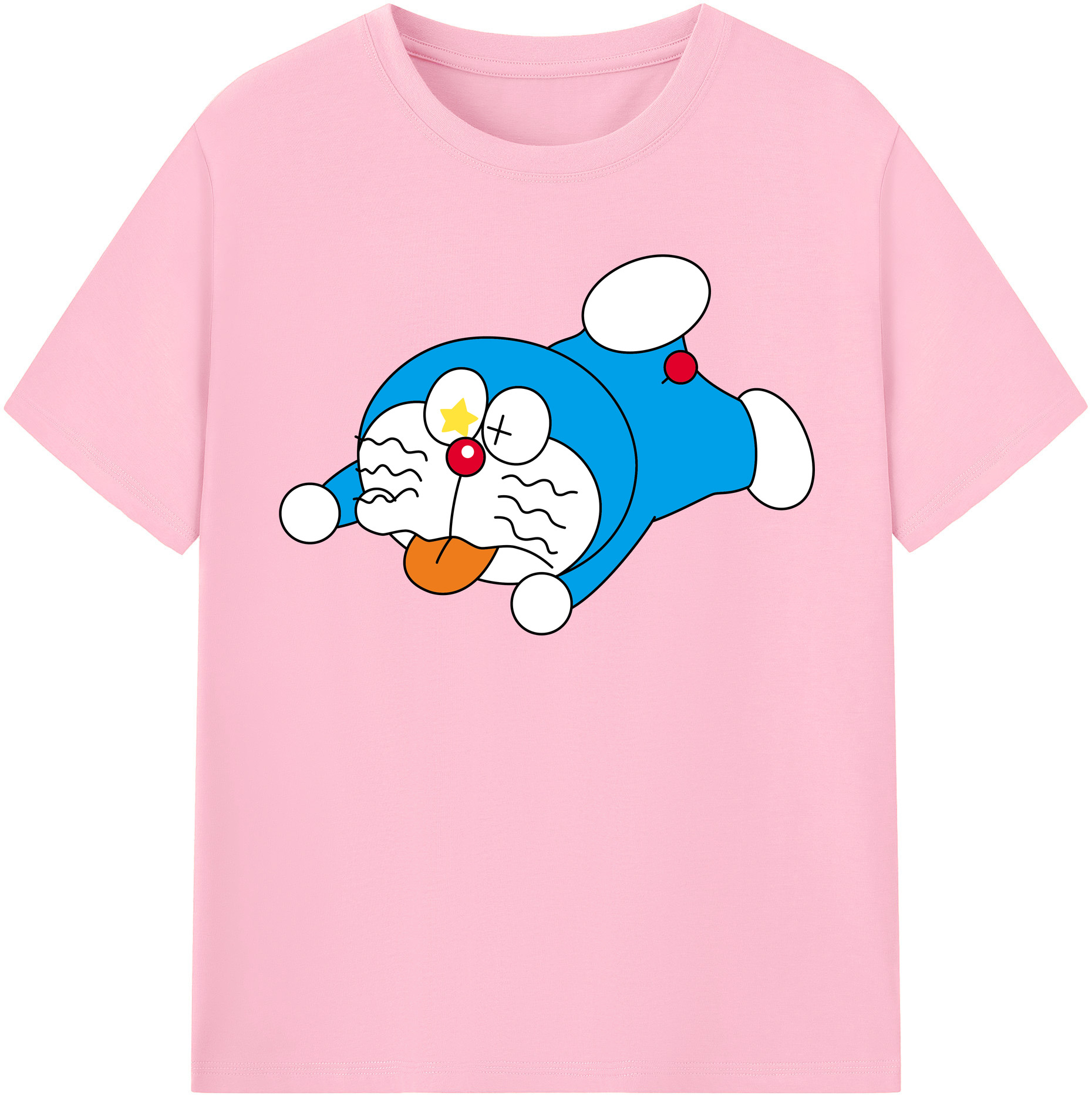 （画像用） ドラえもん Doraemon 綿100％半袖Tシャツ（フロントプリント）