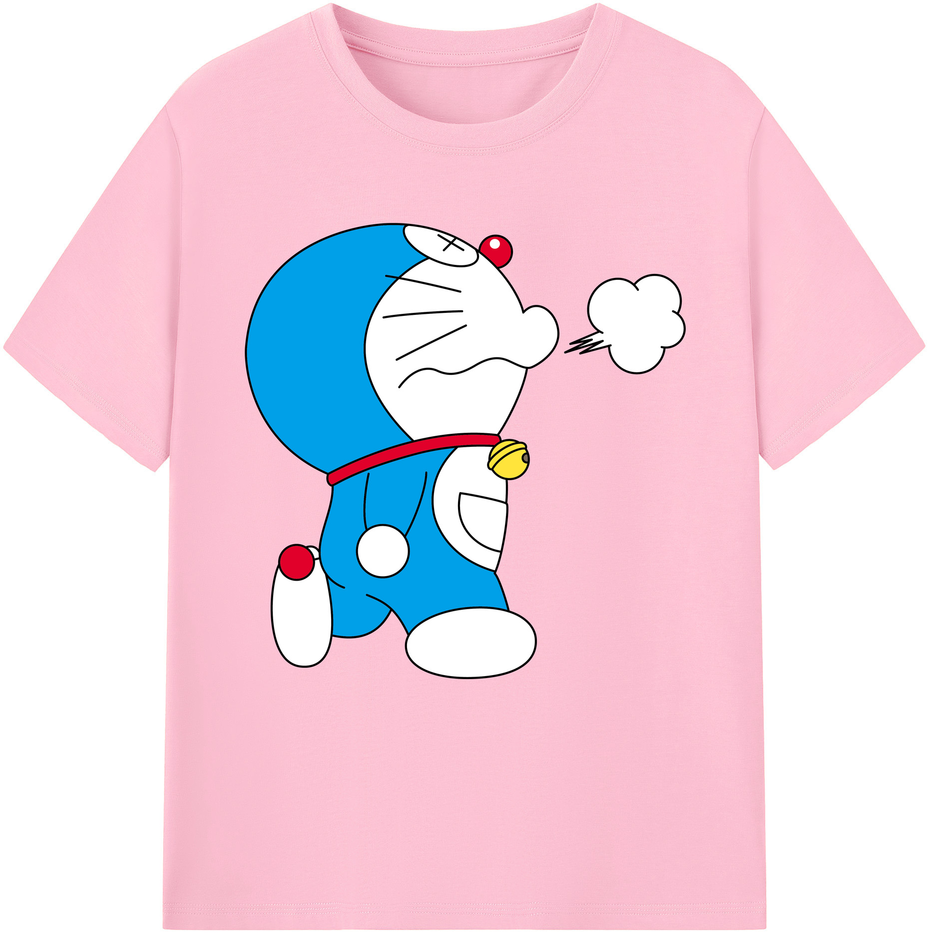 （画像用） ドラえもん Doraemon 綿100％半袖Tシャツ（フロントプリント）