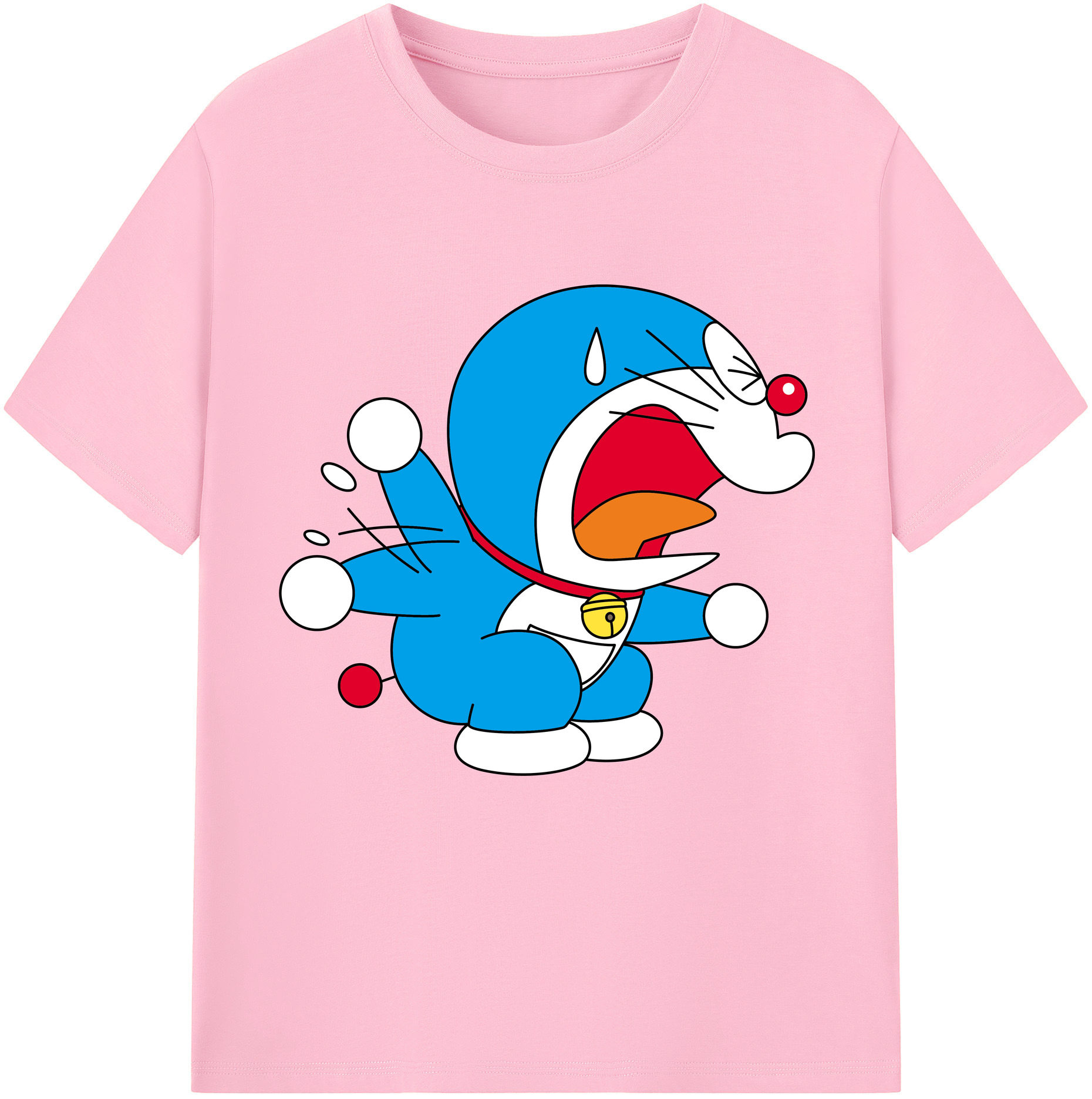 （画像用） ドラえもん Doraemon 綿100％半袖Tシャツ（フロントプリント）