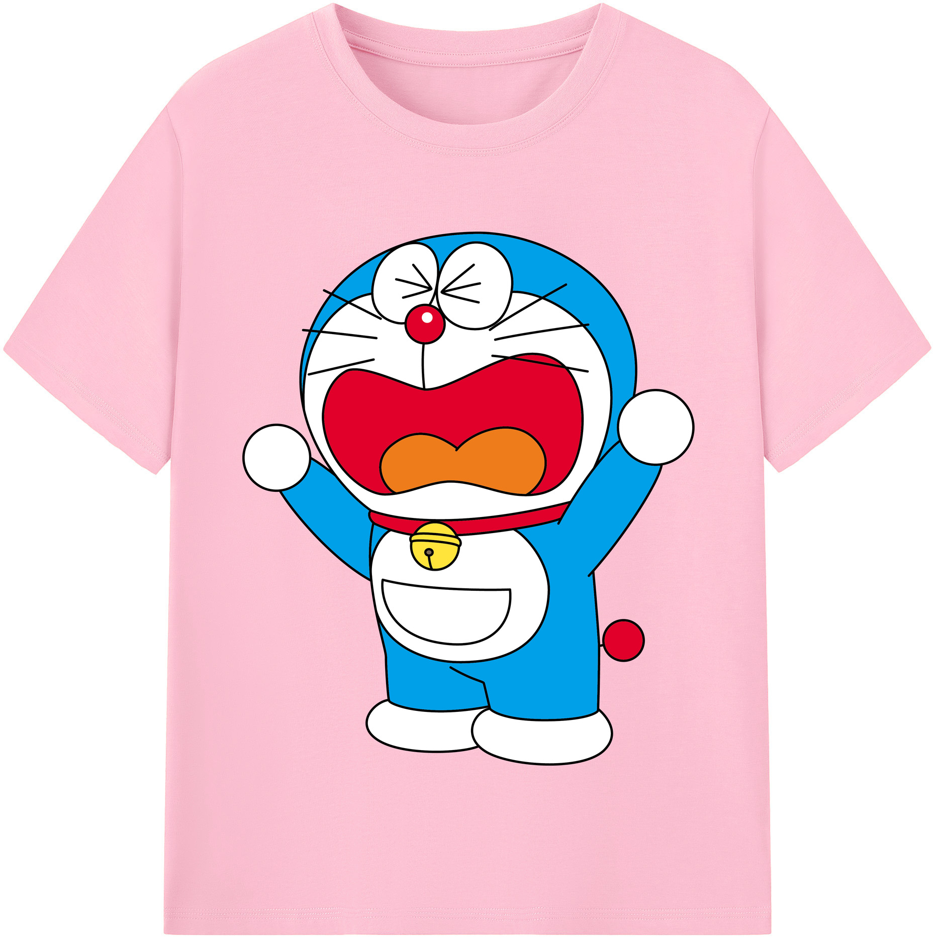 （画像用） ドラえもん Doraemon 綿100％半袖Tシャツ（フロントプリント）