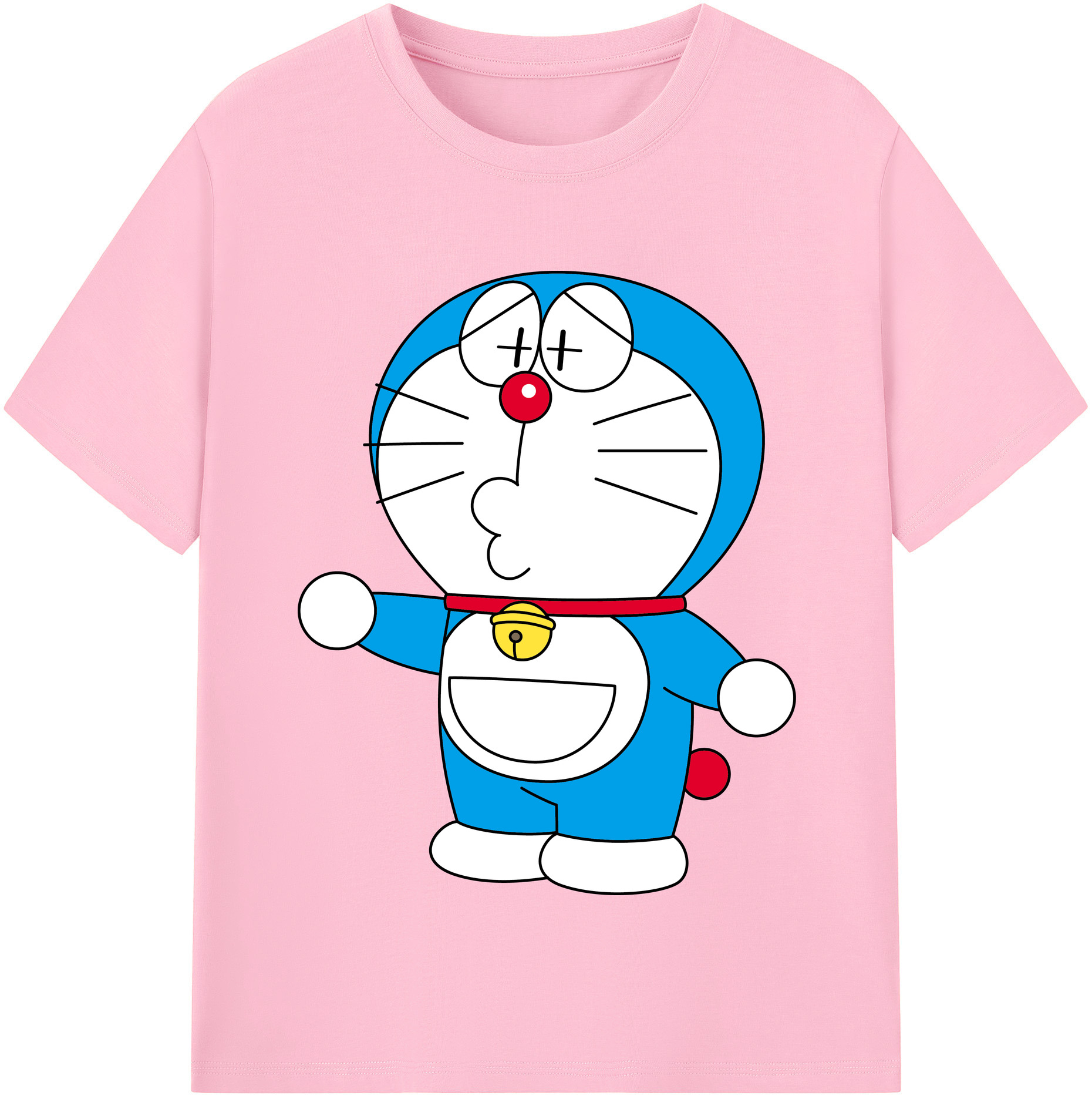 （画像用） ドラえもん Doraemon 綿100％半袖Tシャツ（フロントプリント）