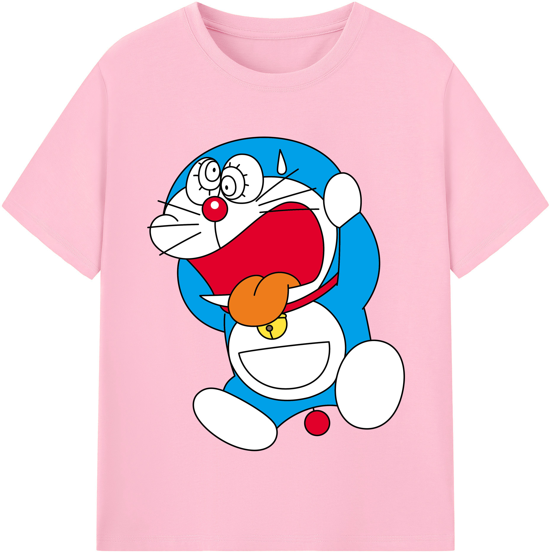 （画像用） ドラえもん Doraemon 綿100％半袖Tシャツ（フロントプリント）