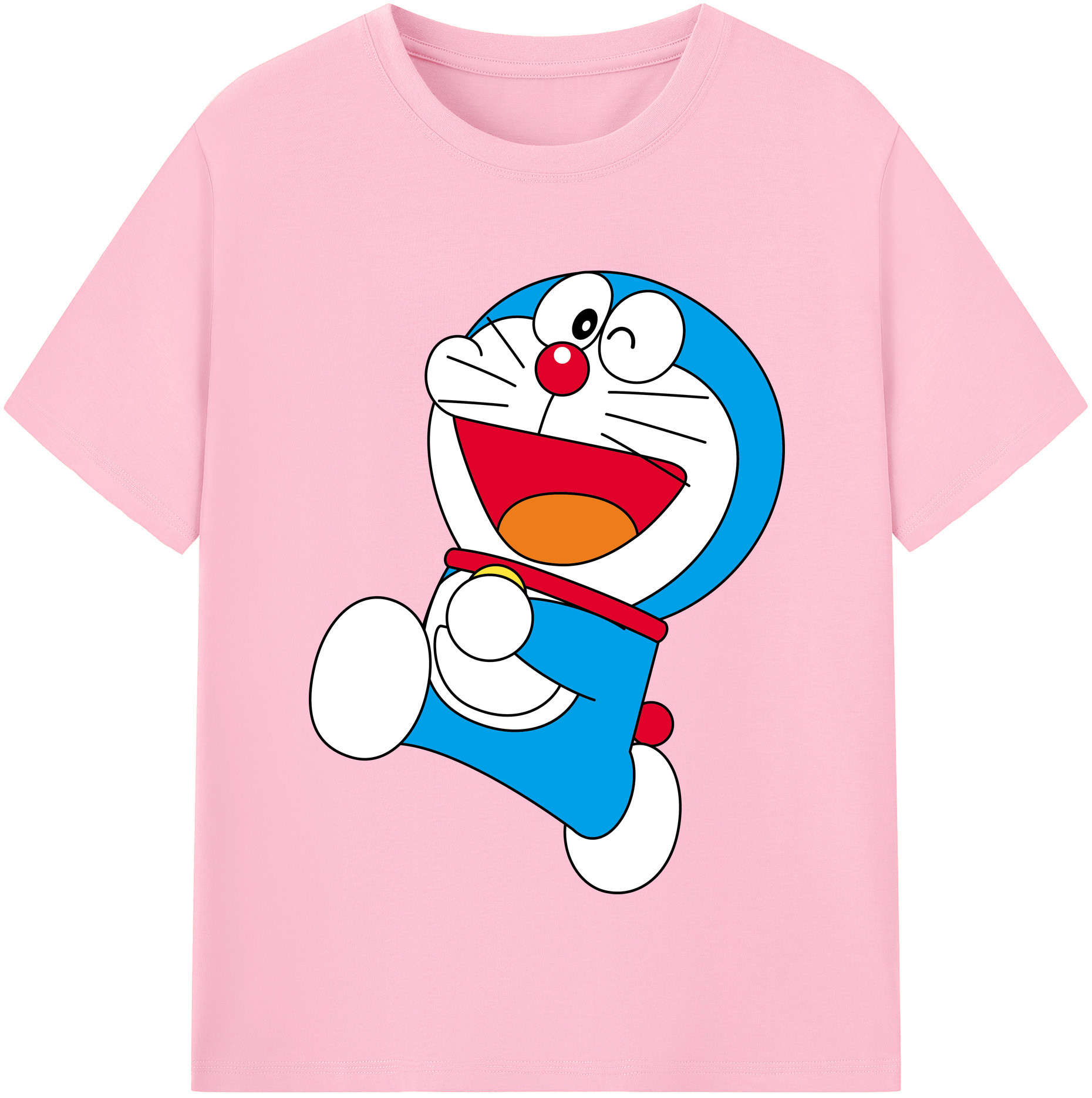（画像用） ドラえもん Doraemon 綿100％半袖Tシャツ（フロントプリント）