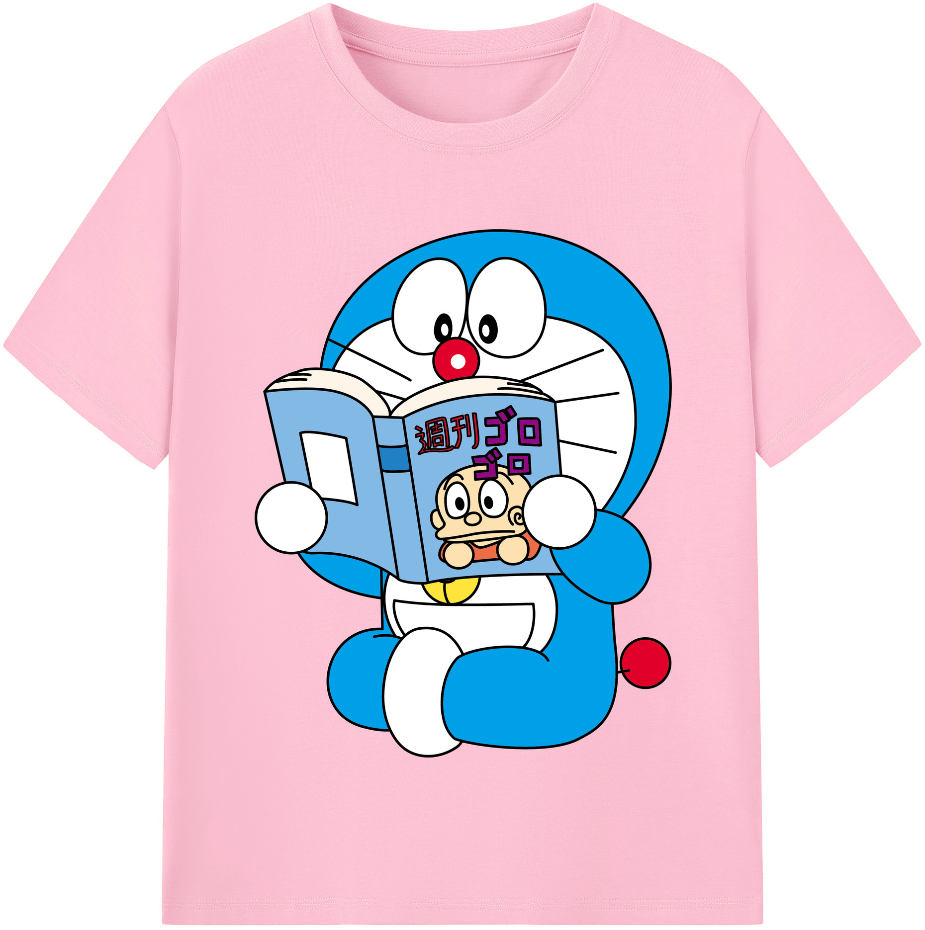 （画像用） ドラえもん Doraemon 綿100％半袖Tシャツ（フロントプリント）