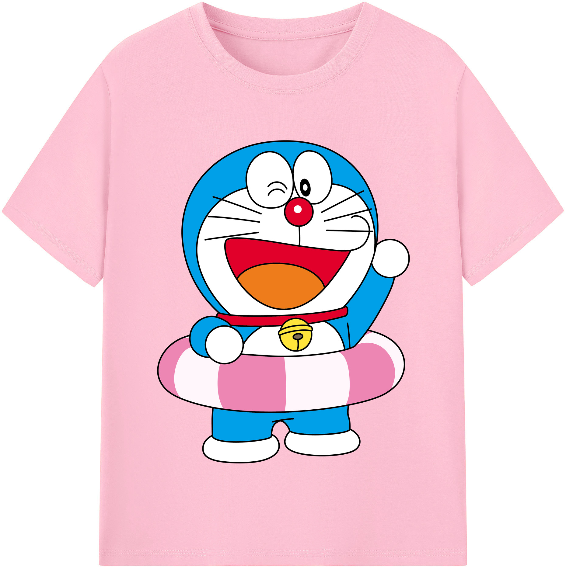 （画像用） ドラえもん Doraemon 綿100％半袖Tシャツ（フロントプリント）