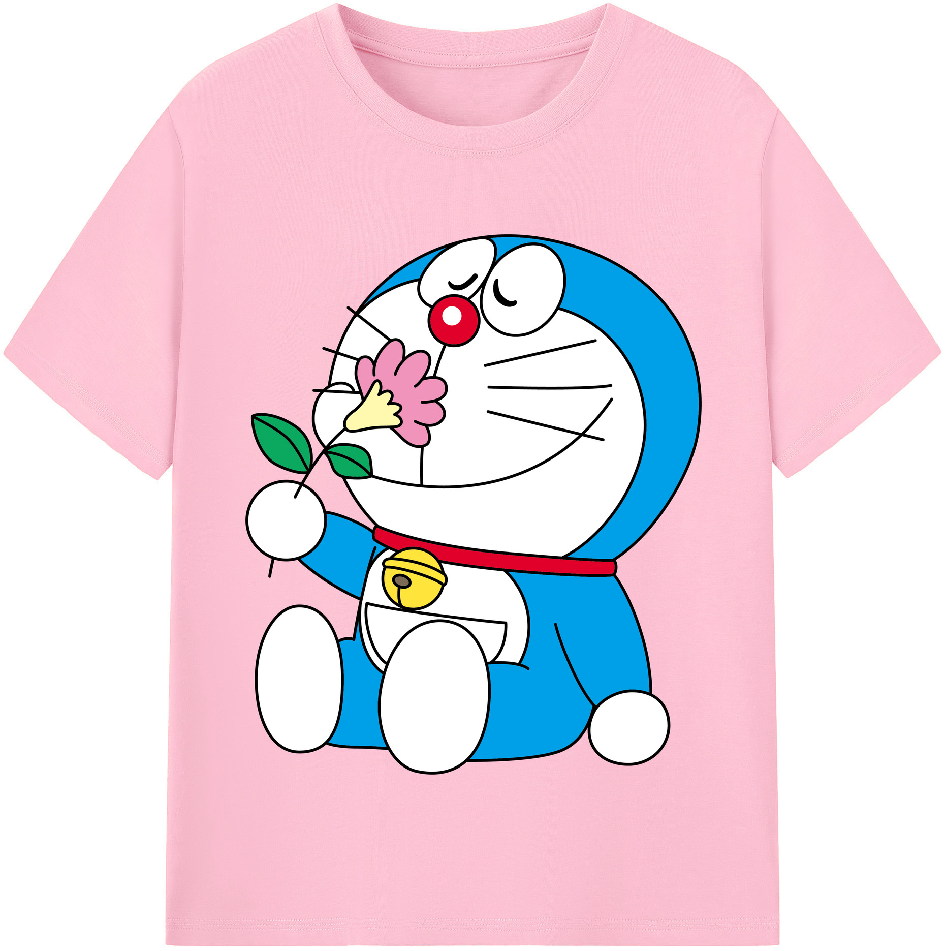 （画像用） ドラえもん Doraemon 綿100％半袖Tシャツ（フロントプリント）