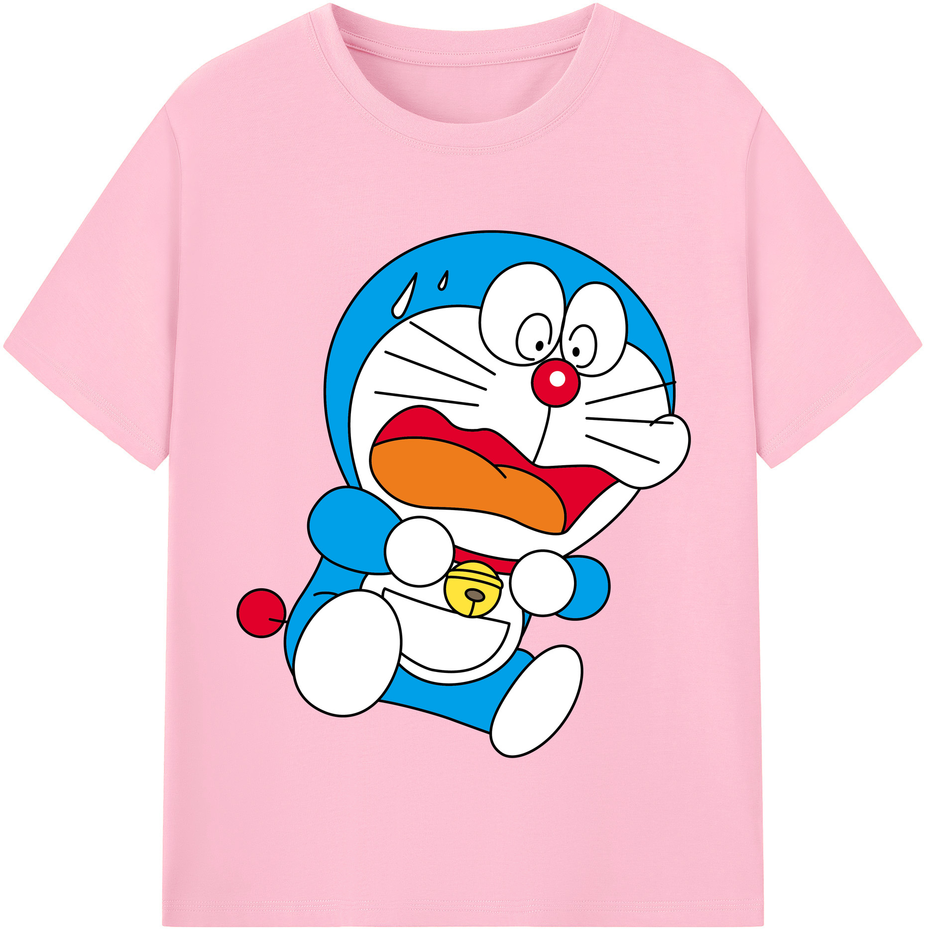 （画像用） ドラえもん Doraemon 綿100％半袖Tシャツ（フロントプリント）