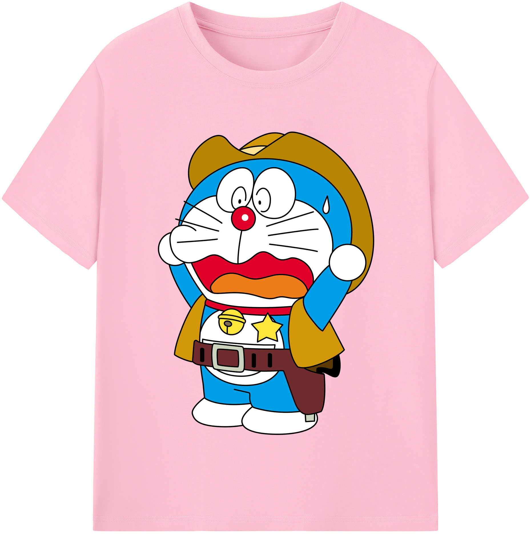 （画像用） ドラえもん Doraemon 綿100％半袖Tシャツ（フロントプリント）