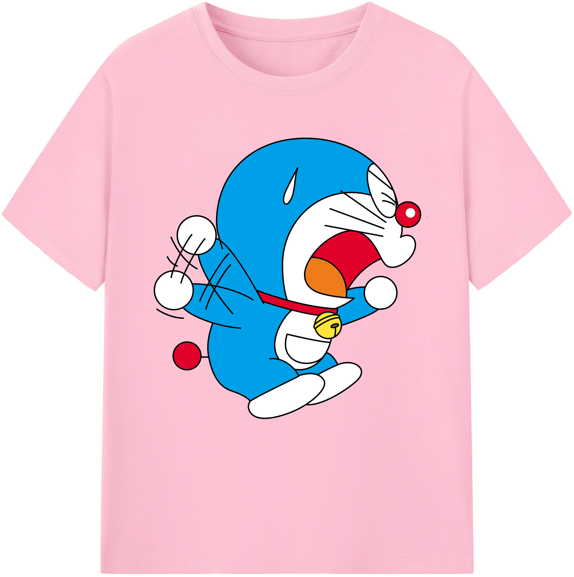 （画像用） ドラえもん Doraemon 綿100％半袖Tシャツ（フロントプリント）