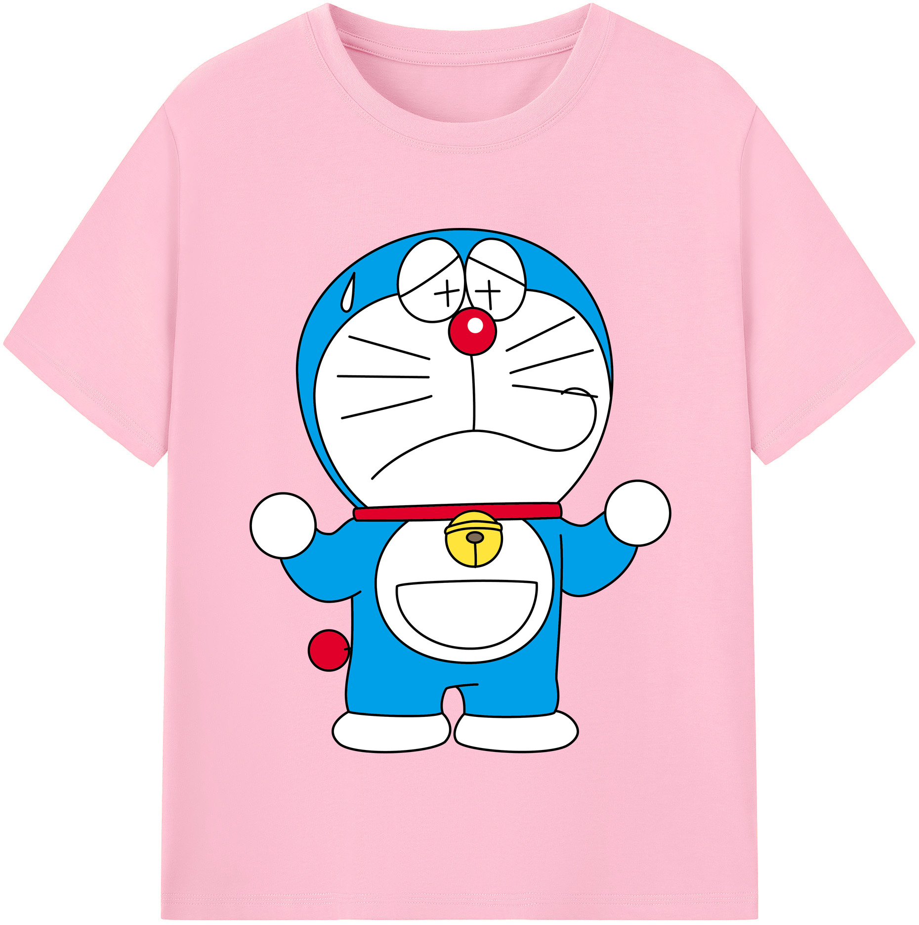 （画像用） ドラえもん Doraemon 綿100％半袖Tシャツ（フロントプリント）