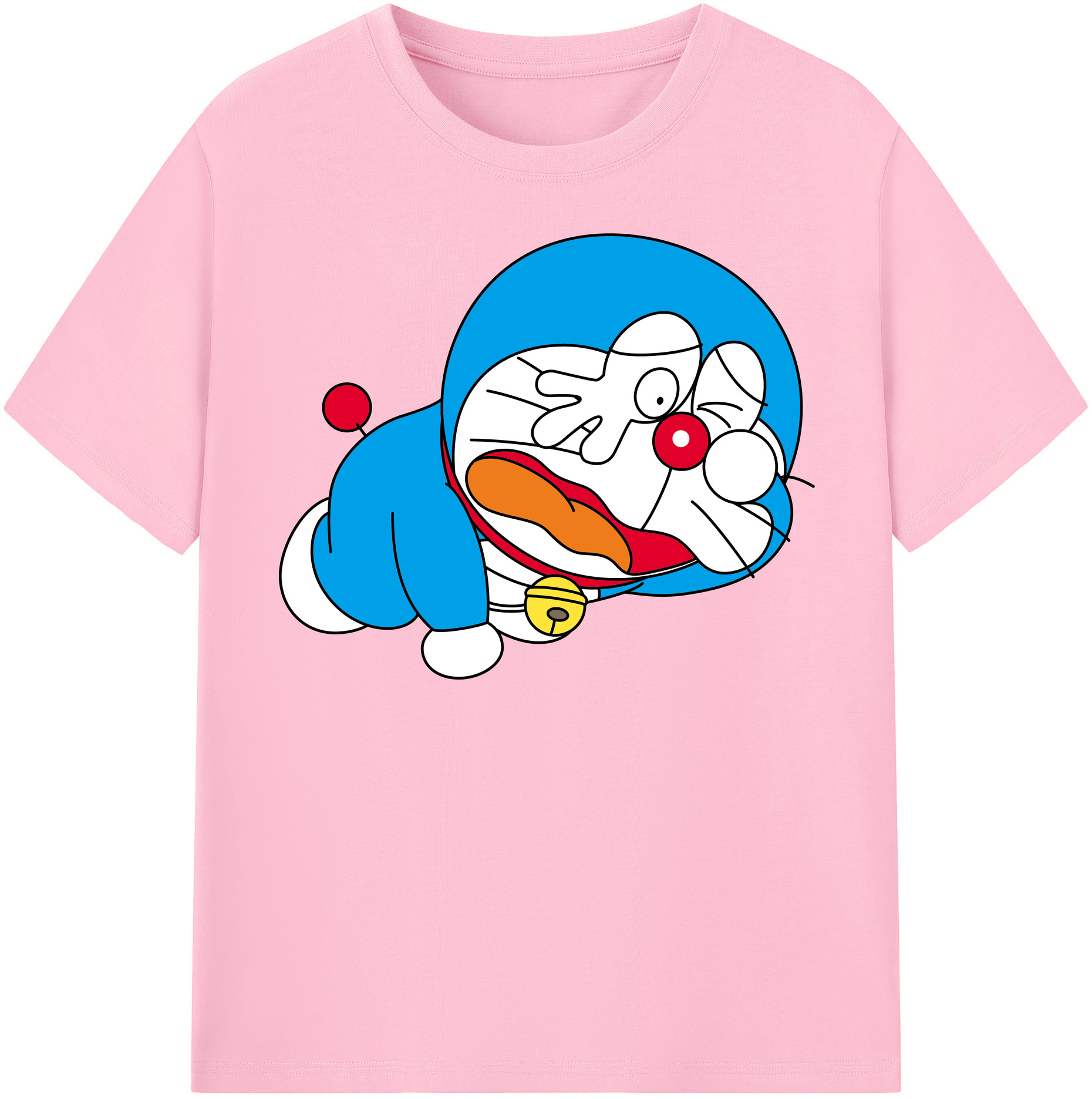 （画像用） ドラえもん Doraemon 綿100％半袖Tシャツ（フロントプリント）