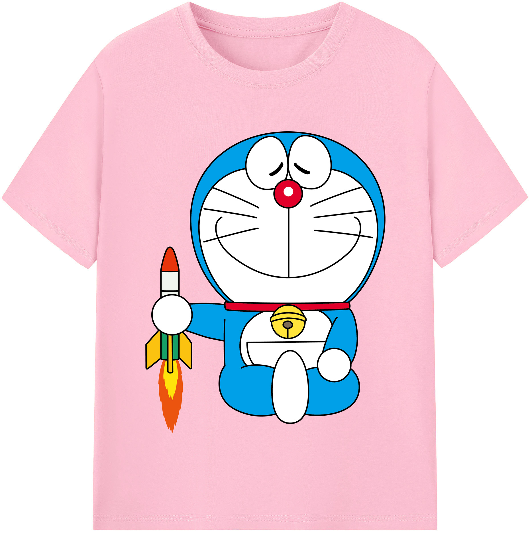 （画像用） ドラえもん Doraemon 綿100％半袖Tシャツ（フロントプリント）