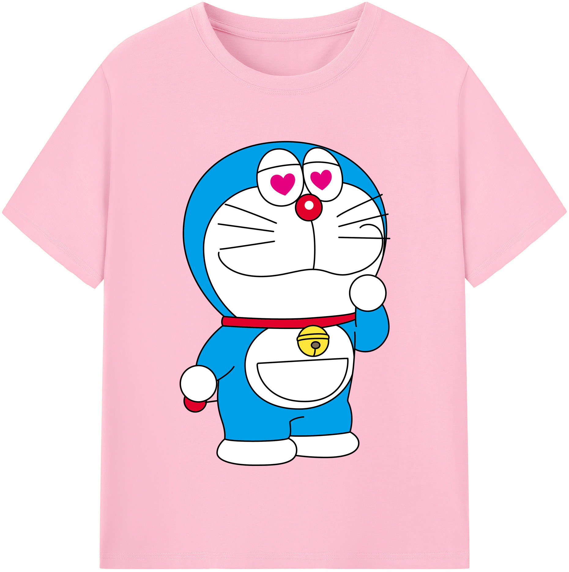 （画像用） ドラえもん Doraemon 綿100％半袖Tシャツ（フロントプリント）