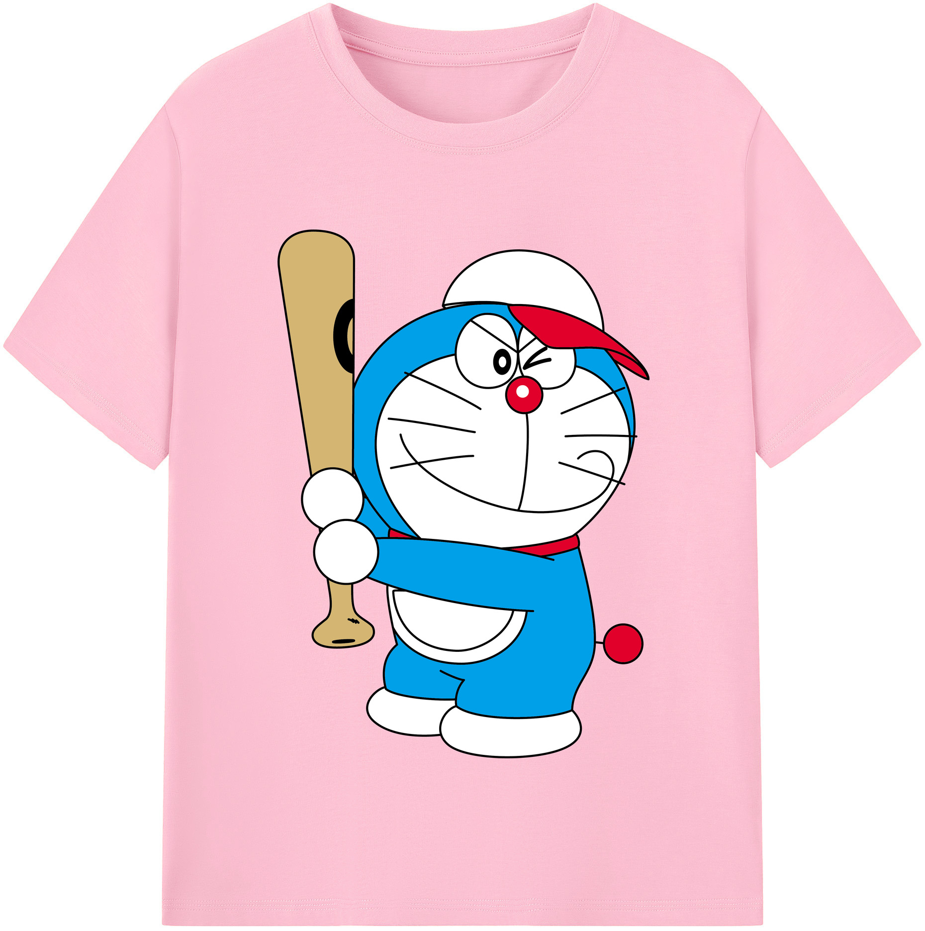 （画像用） ドラえもん Doraemon 綿100％半袖Tシャツ（フロントプリント）