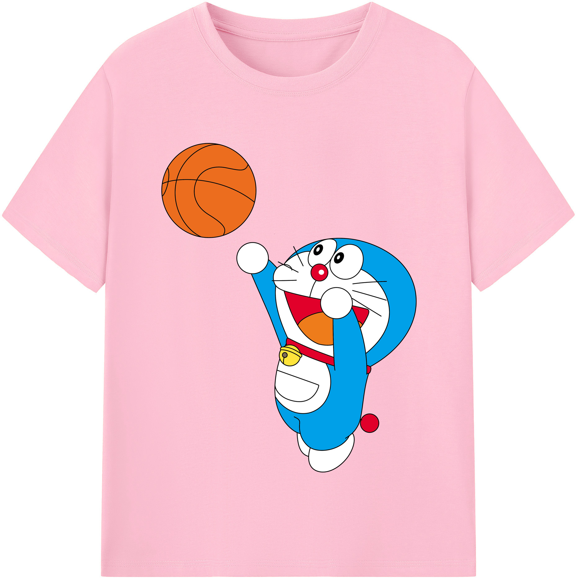 （画像用） ドラえもん Doraemon 綿100％半袖Tシャツ（フロントプリント）