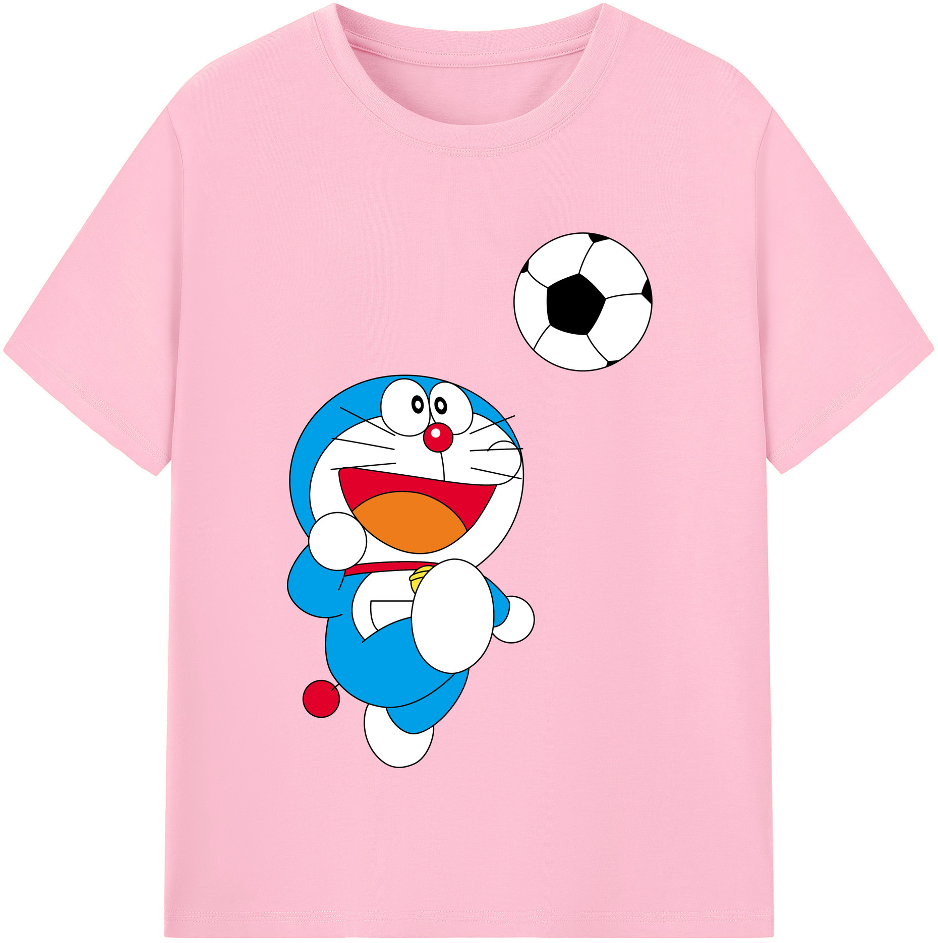 （画像用） ドラえもん Doraemon 綿100％半袖Tシャツ（フロントプリント）
