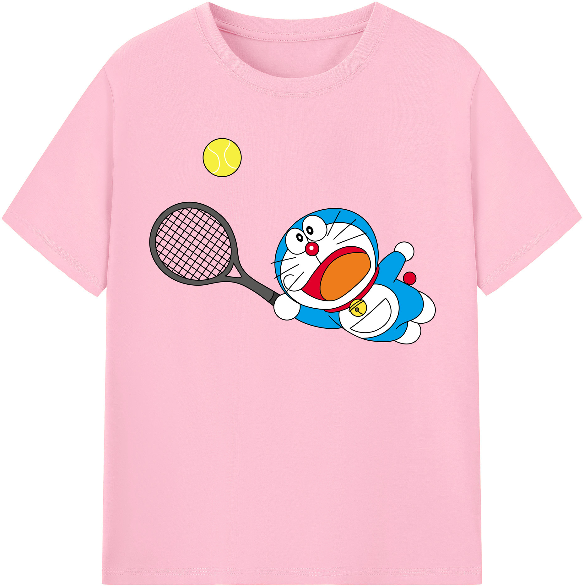 （画像用） ドラえもん Doraemon 綿100％半袖Tシャツ（フロントプリント）