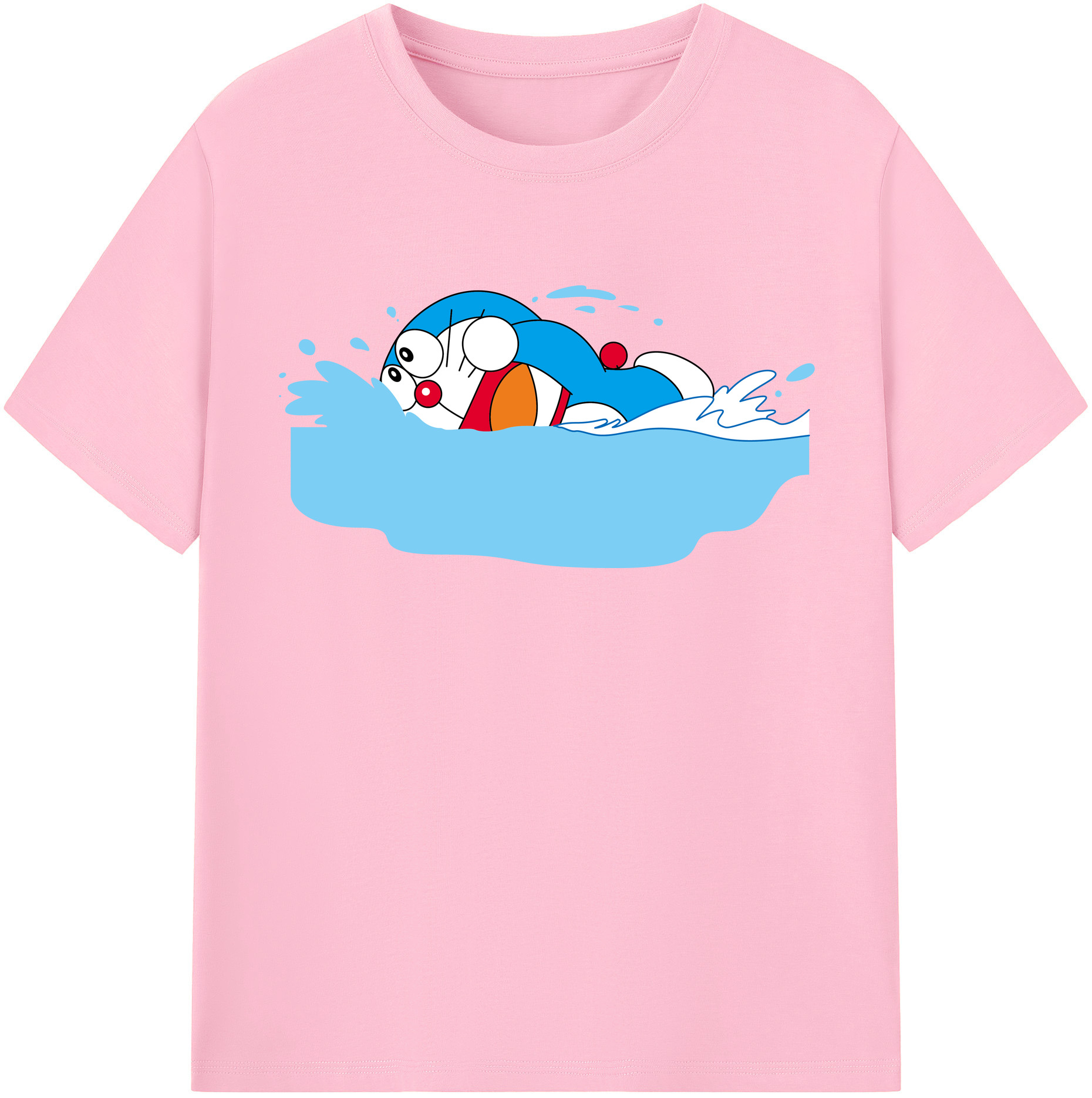 （画像用） ドラえもん Doraemon 綿100％半袖Tシャツ（フロントプリント）
