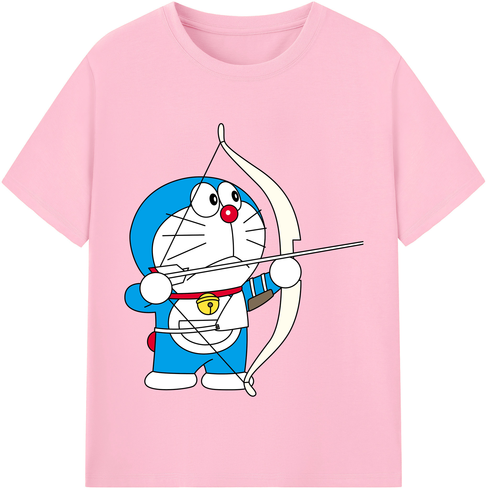 （画像用） ドラえもん Doraemon 綿100％半袖Tシャツ（フロントプリント）