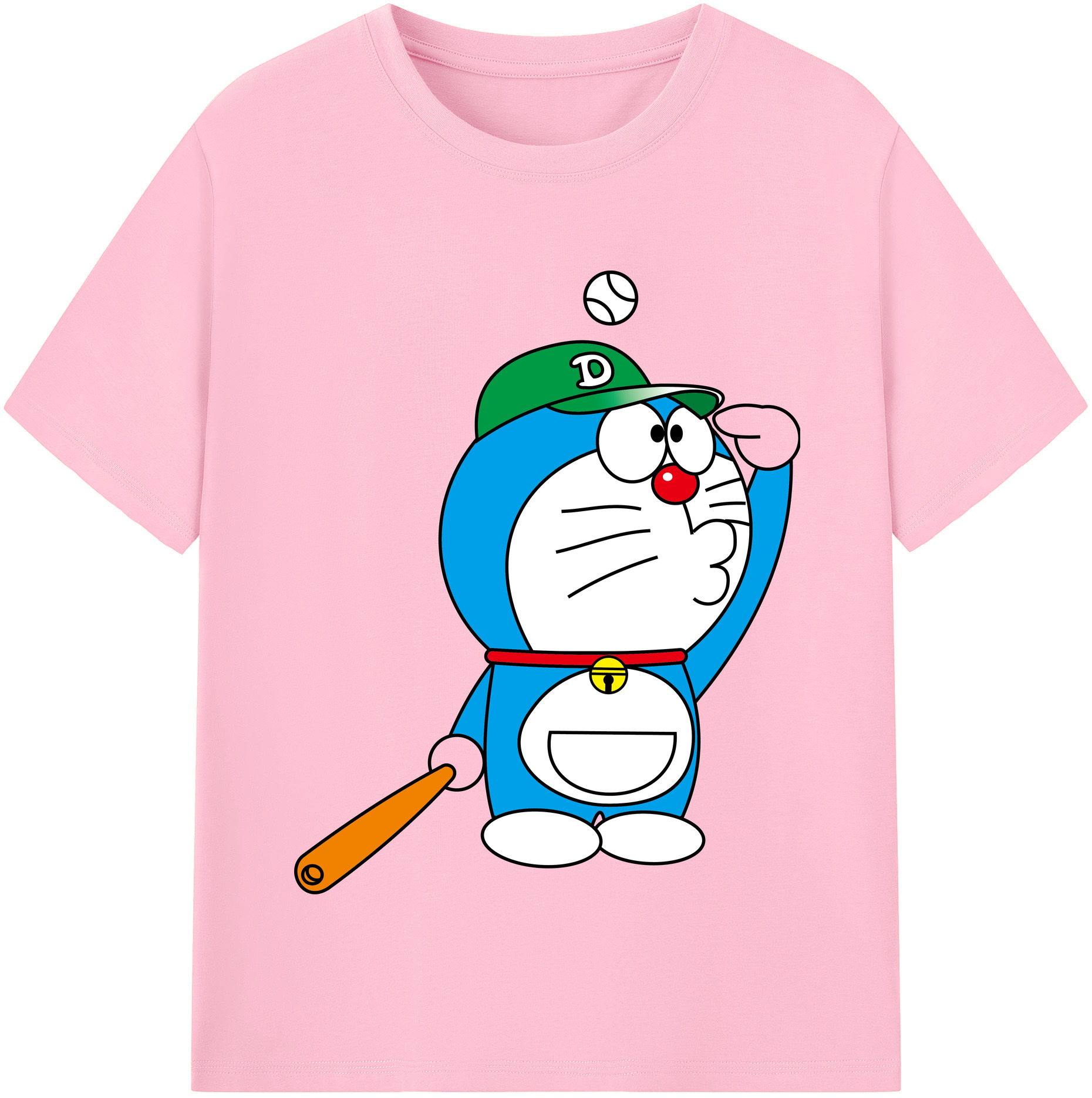 （画像用） ドラえもん Doraemon 綿100％半袖Tシャツ（フロントプリント）