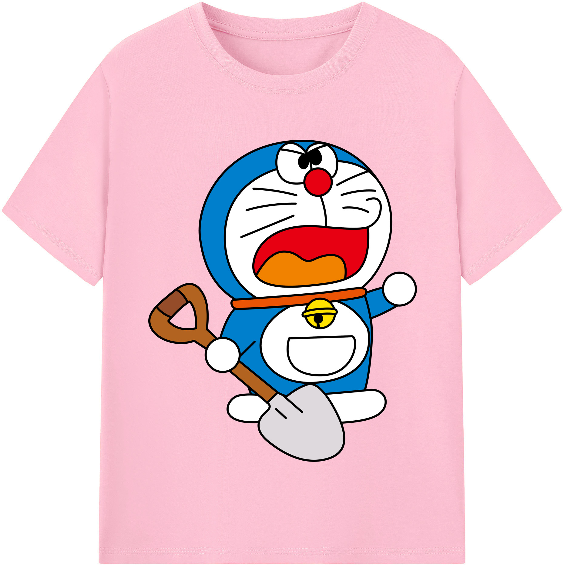 （画像用） ドラえもん Doraemon 綿100％半袖Tシャツ（フロントプリント）